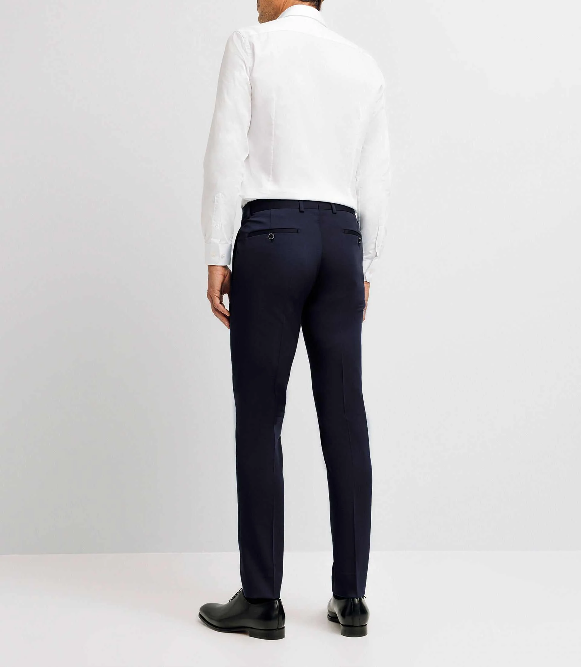 Pantalon ville tissu technique bleu - Image 4
