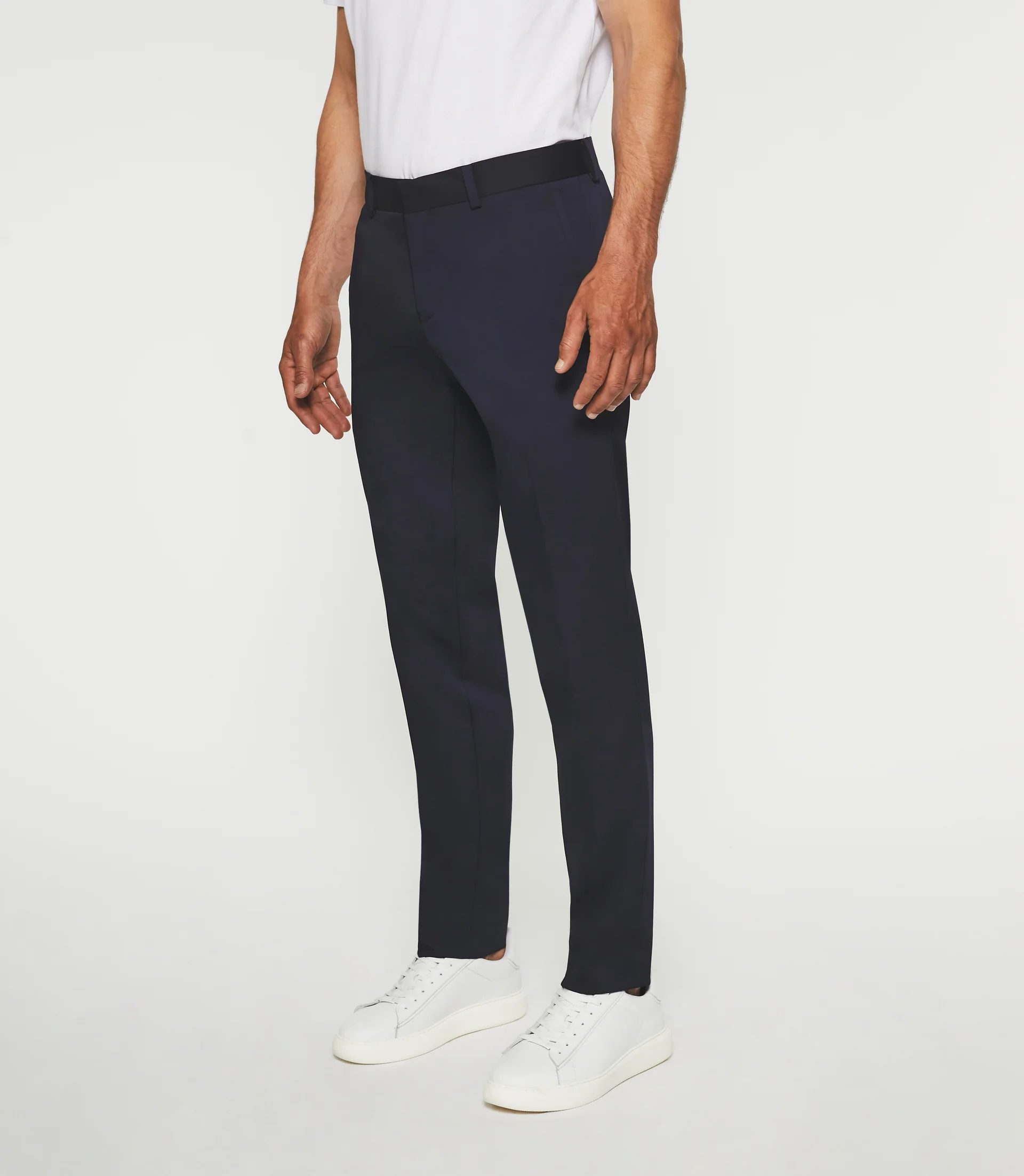 Pantalon ville tissu technique marine FANACO