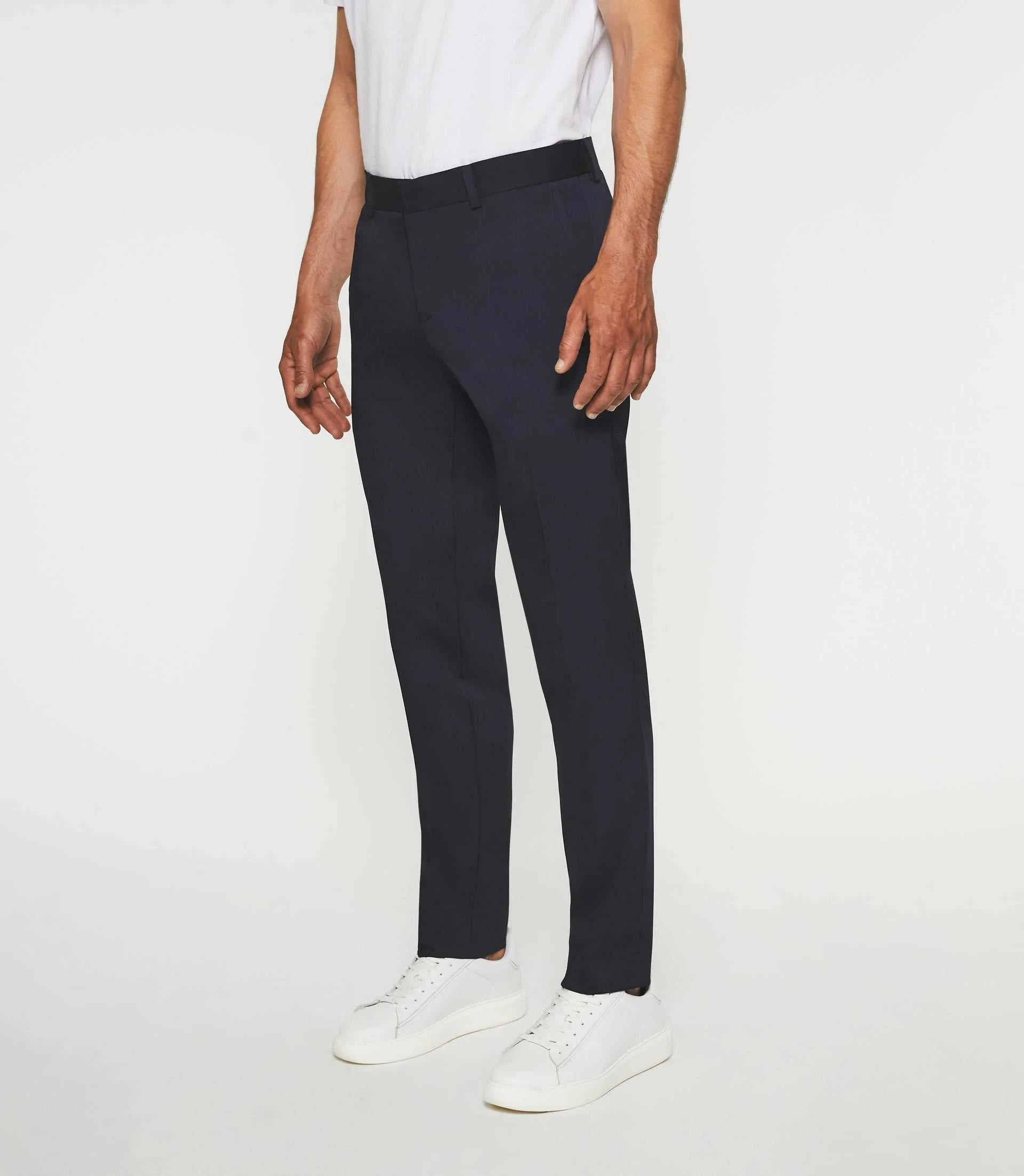 Pantalon ville tissu technique marine FANACO - Image 5