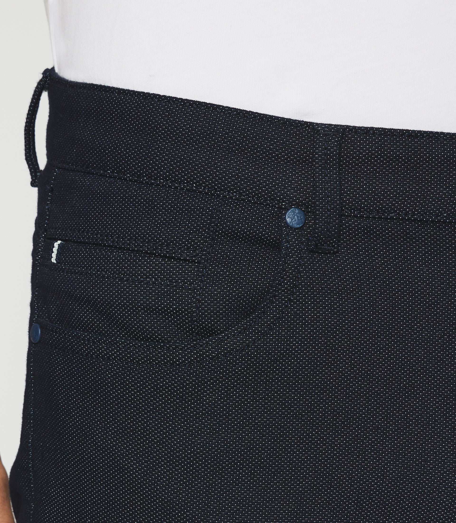 Pantalon slim 5 poches urbain marine - Image 3