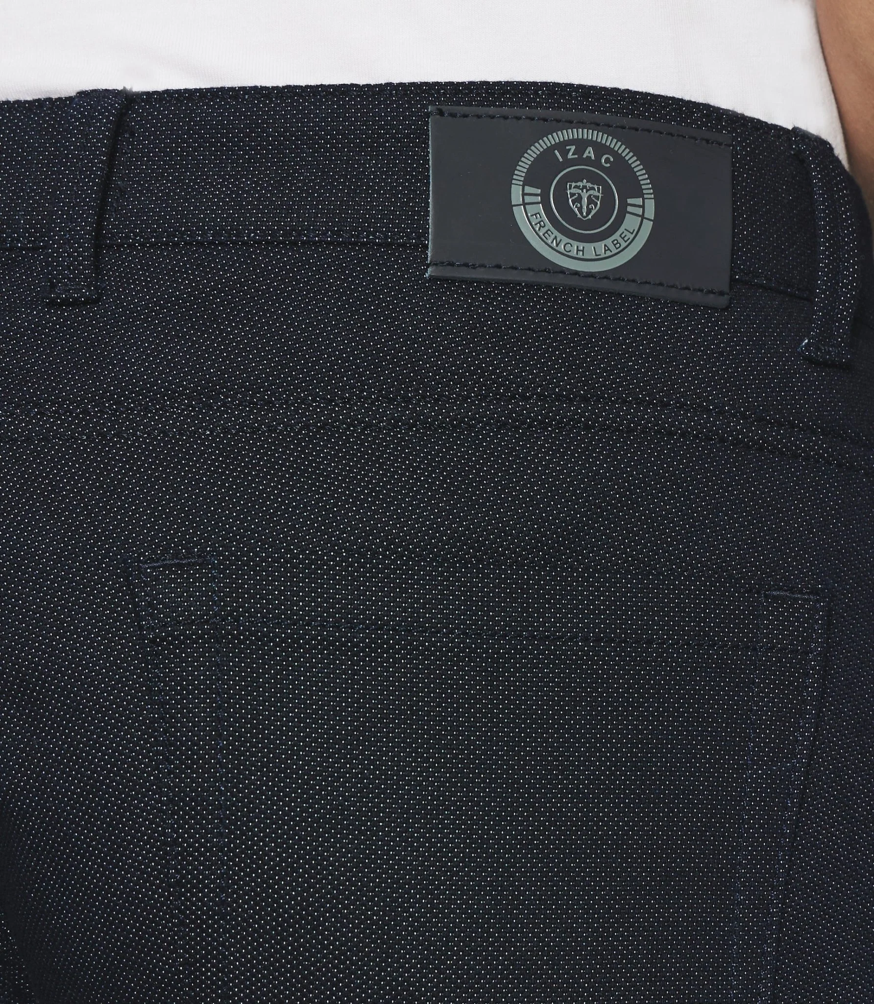 Pantalon slim 5 poches urbain marine - Image 4