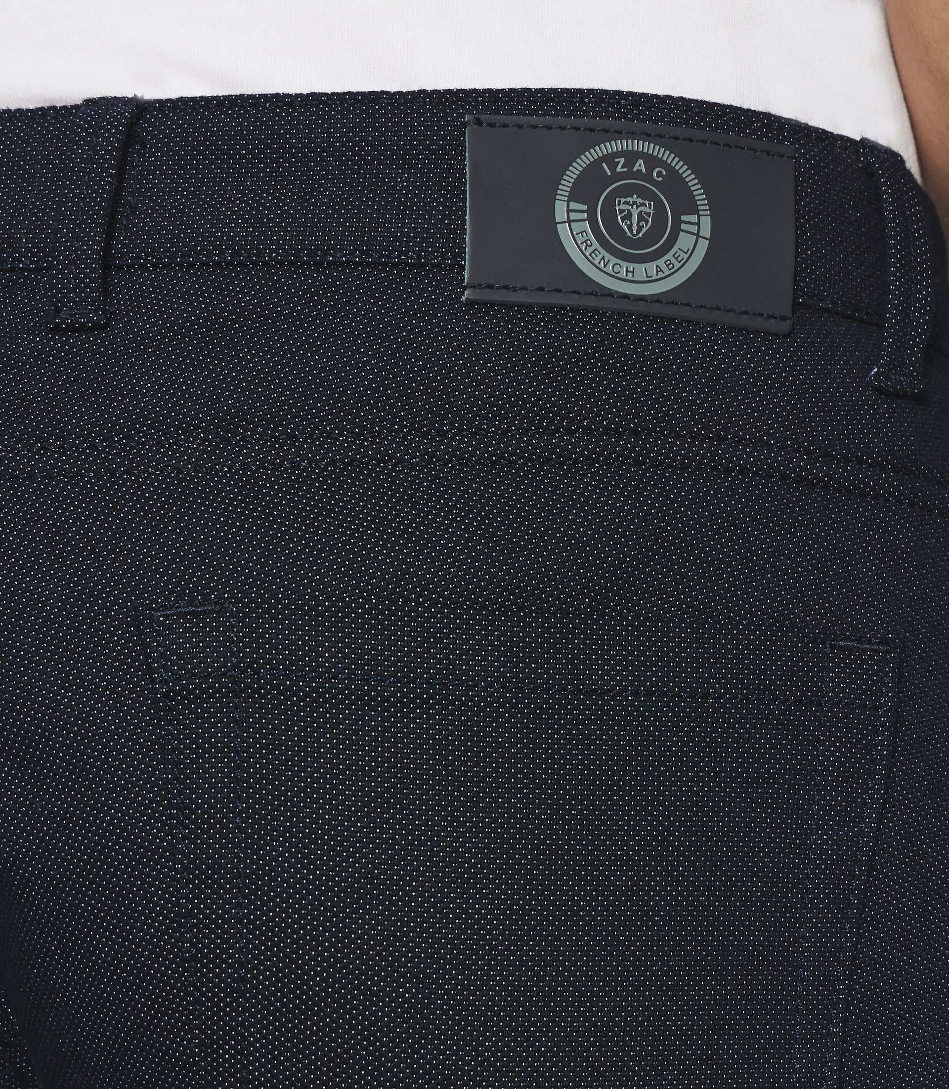 Pantalon slim 5 poches urbain marine - Image 5