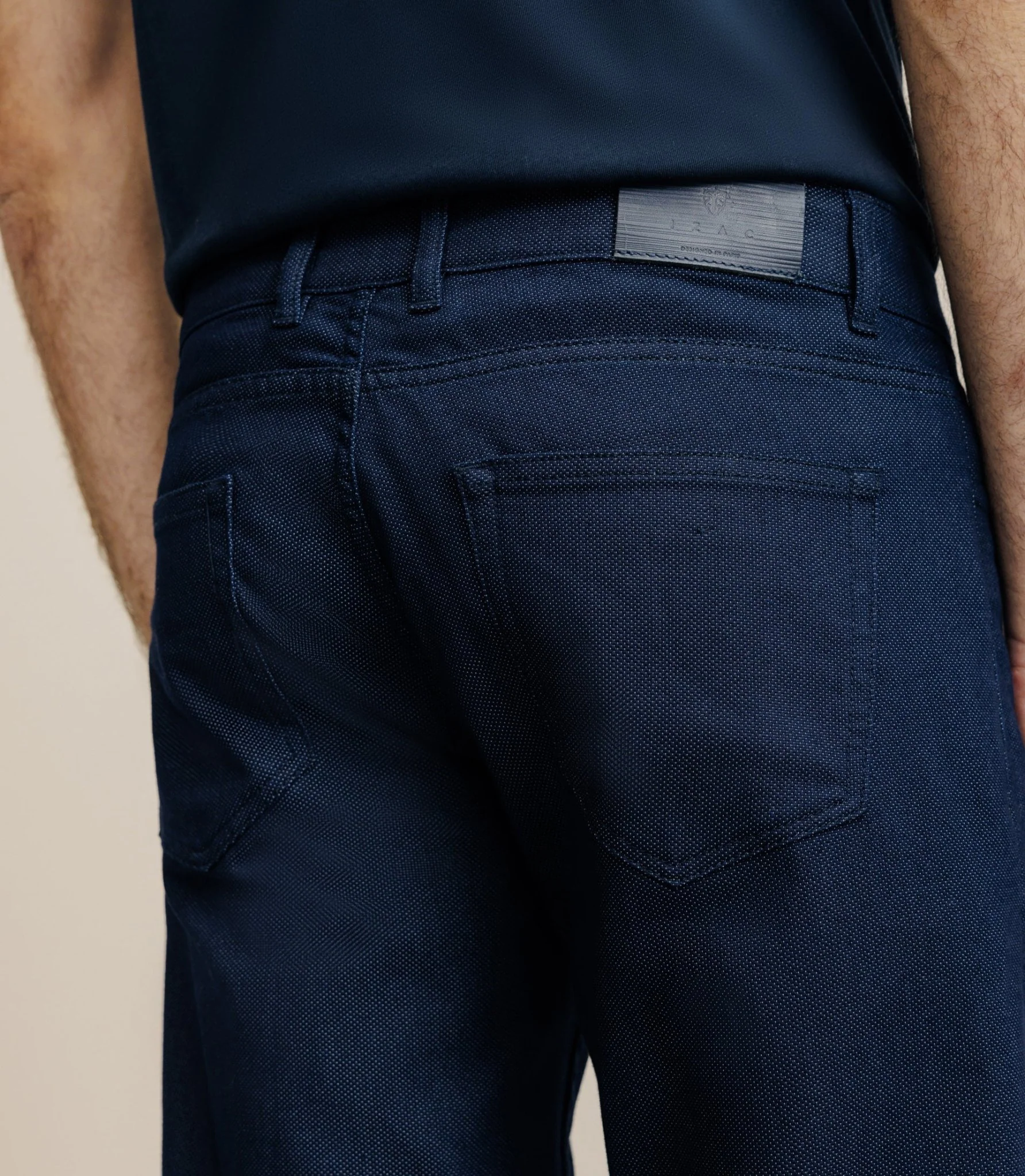 Pantalon armuré slim marine - Image 3