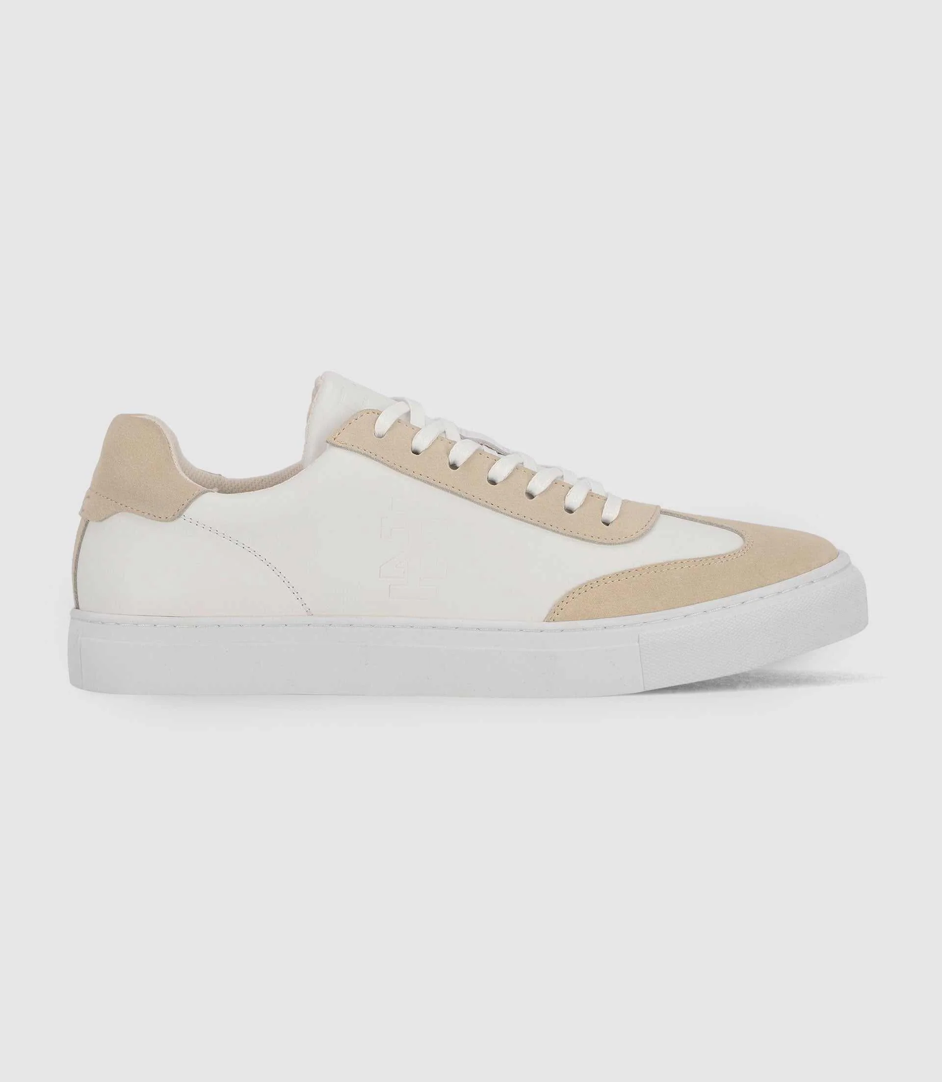 Sneakers à lacets en cuir blanches - Image 4
