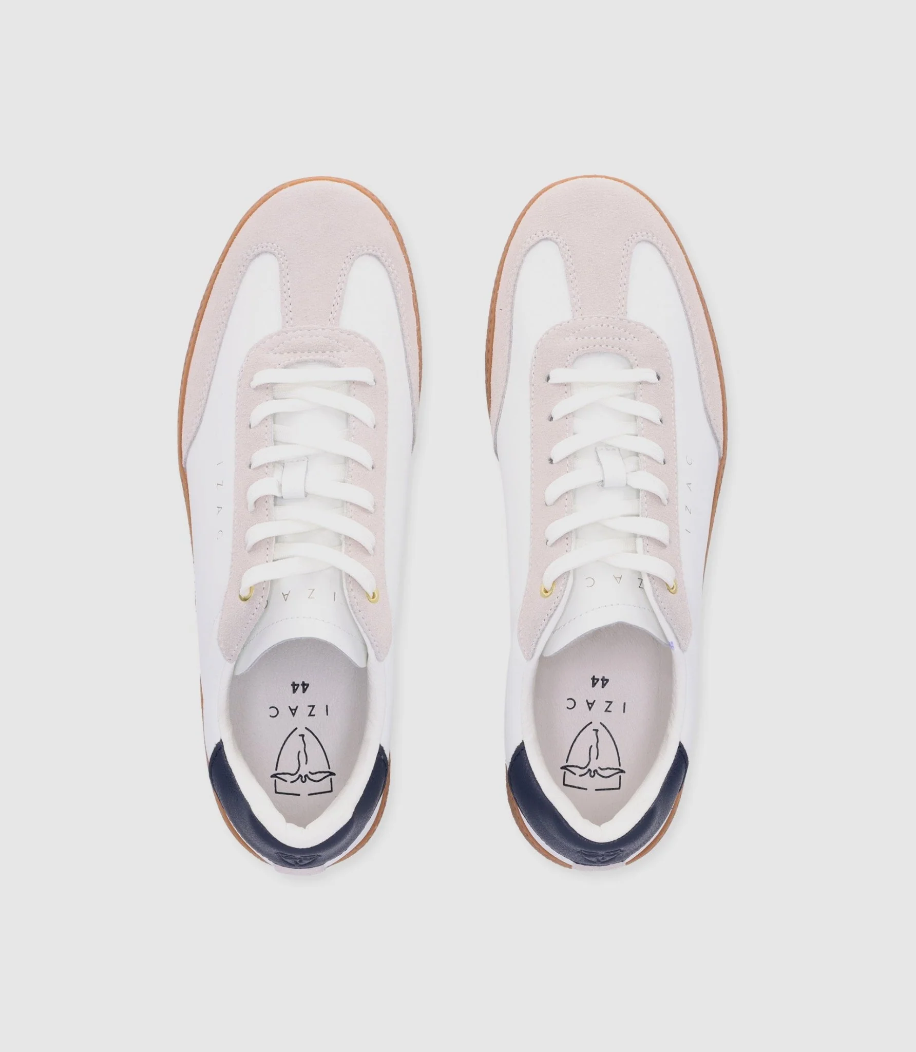Chaussures sneakers en cuir avec logo blanches - Image 6
