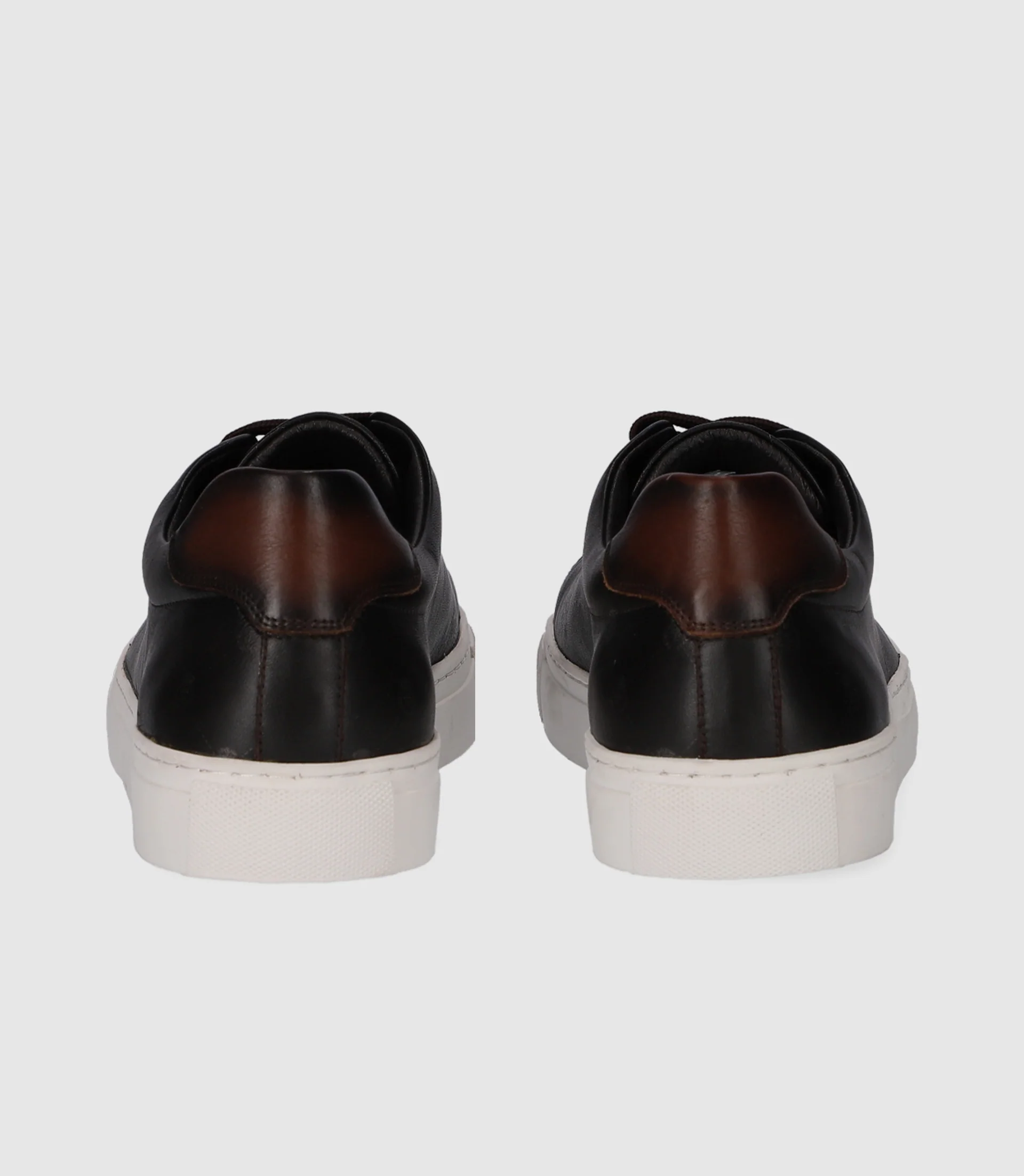 Sneakers basses en cuir marron OPRAH - Image 3