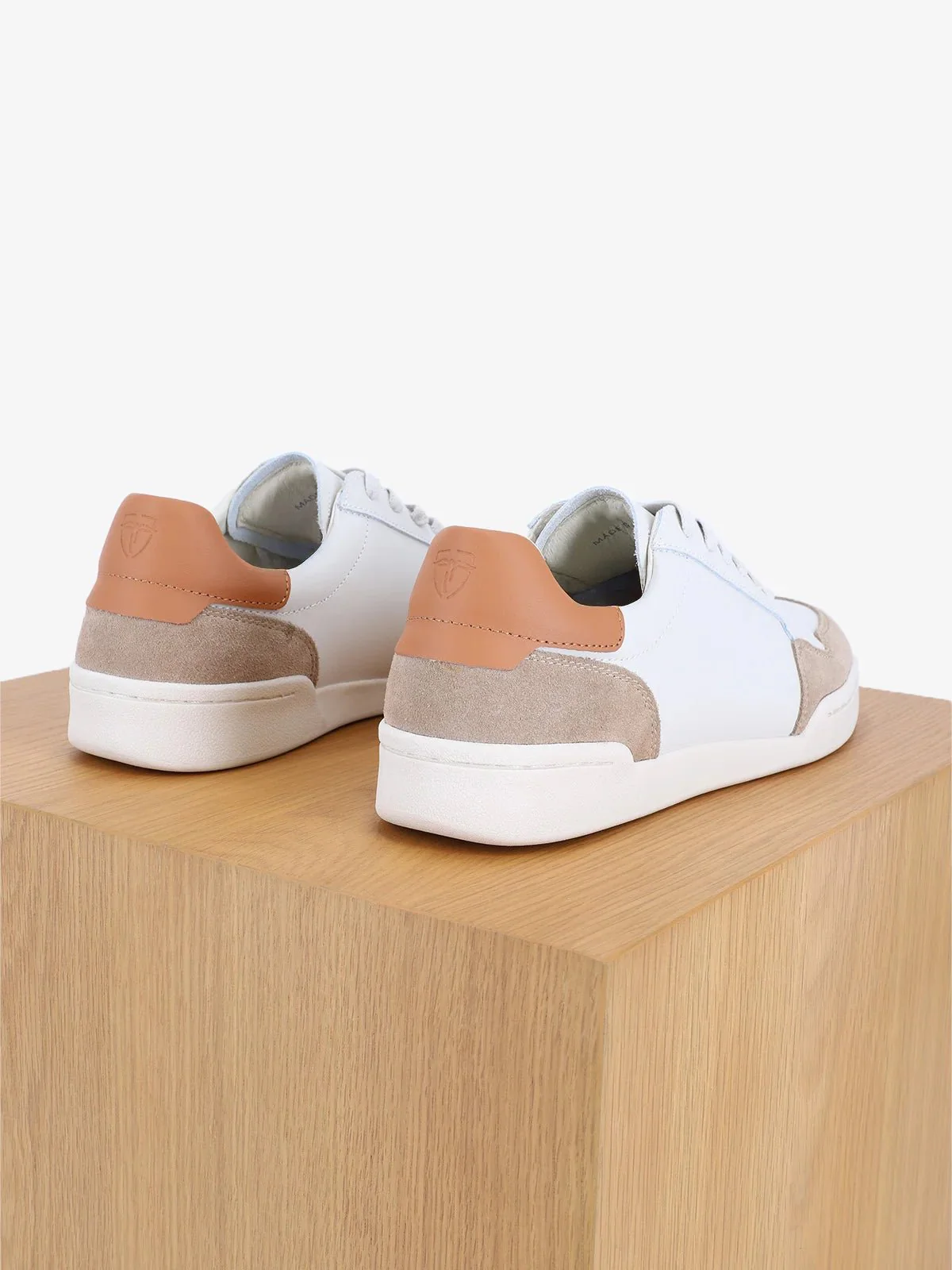 Baskets en cuir beige - Image 4