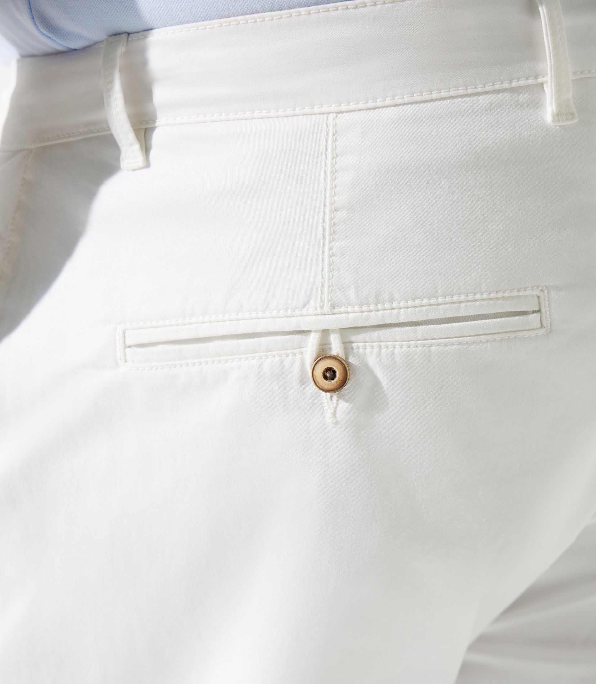 Bermuda coton stretch blanc SLOWLYBT - Image 3