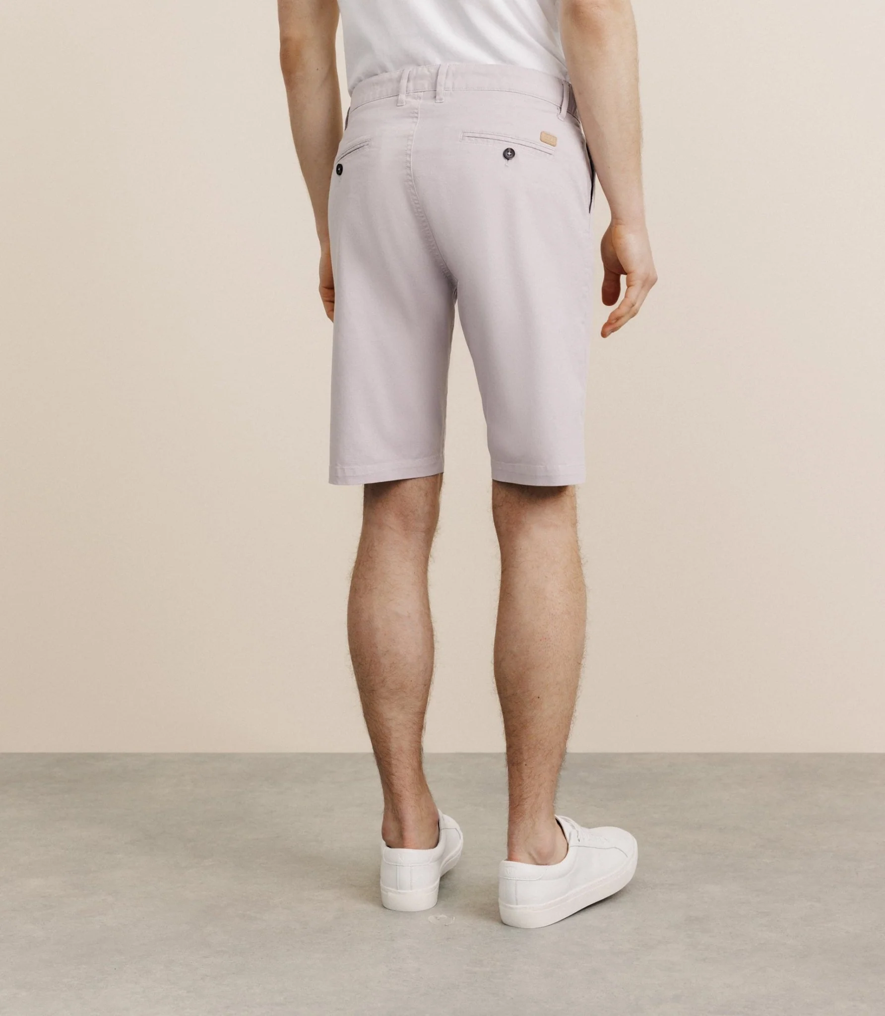 Bermuda coton stretch rose - Image 3