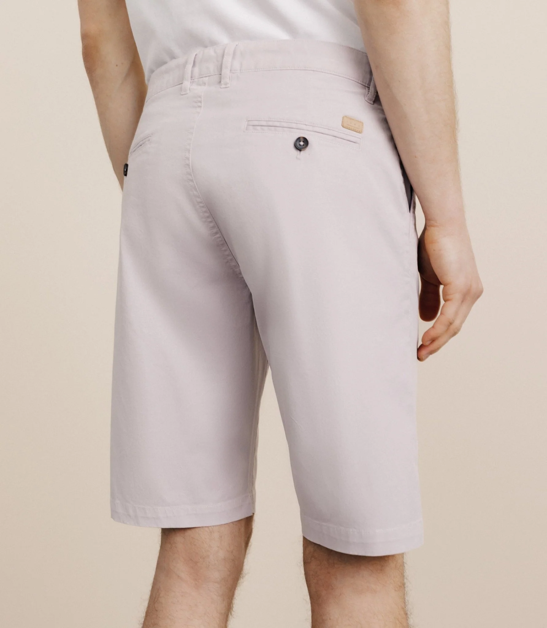 Bermuda coton stretch rose - Image 4