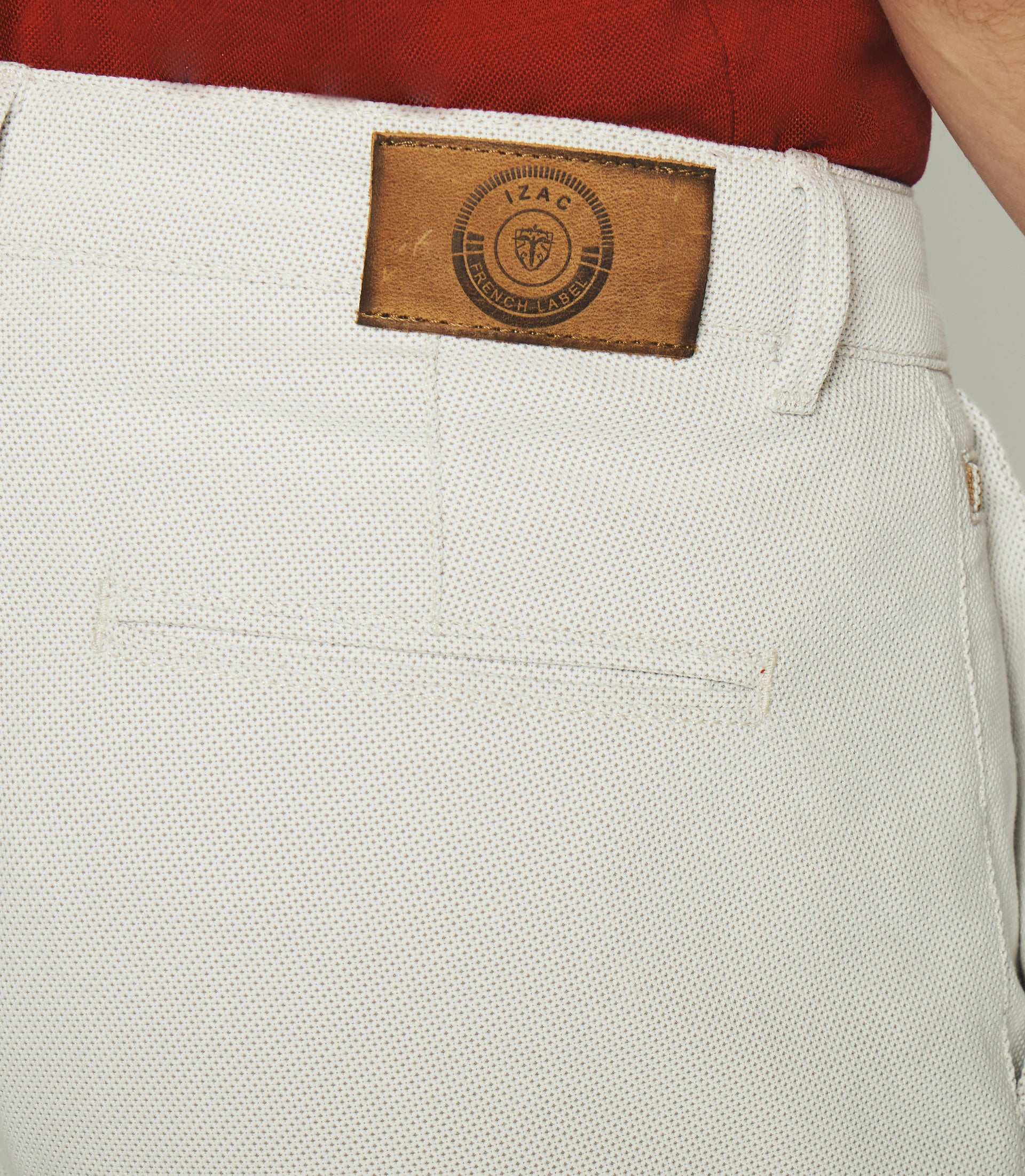 Bermuda en coton beige - Image 3