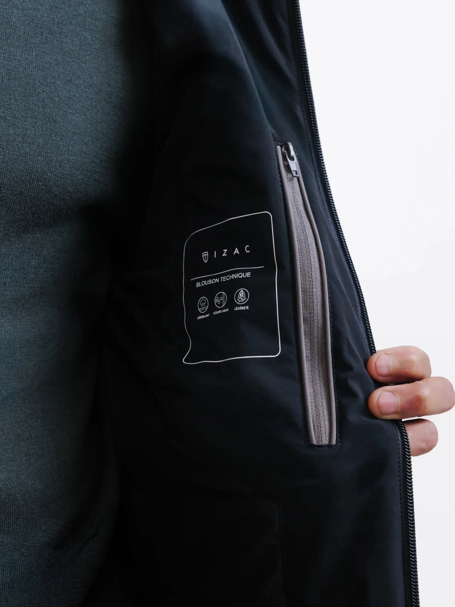Blouson à capuche noir - Image 5