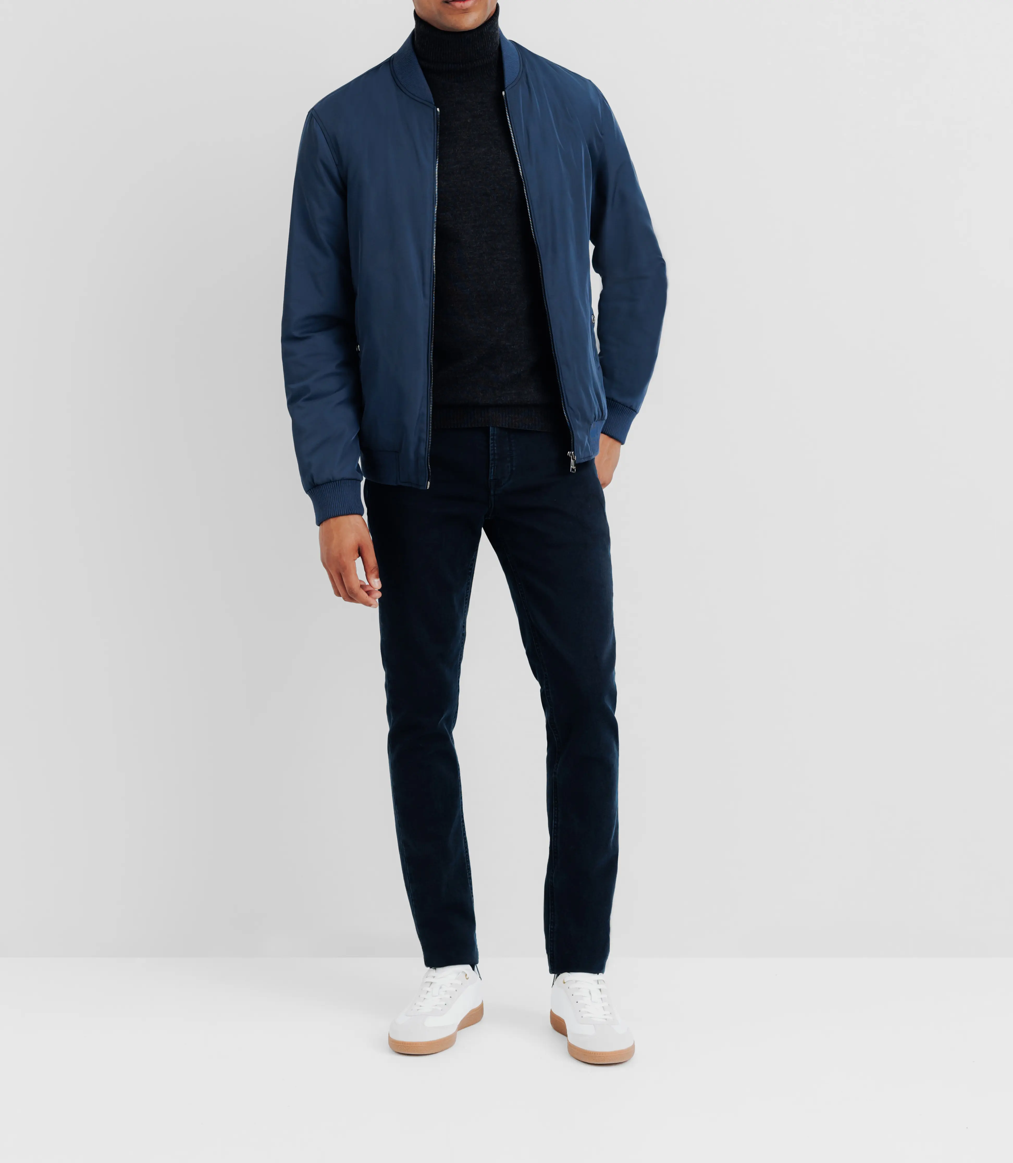 Blouson bomber indigo