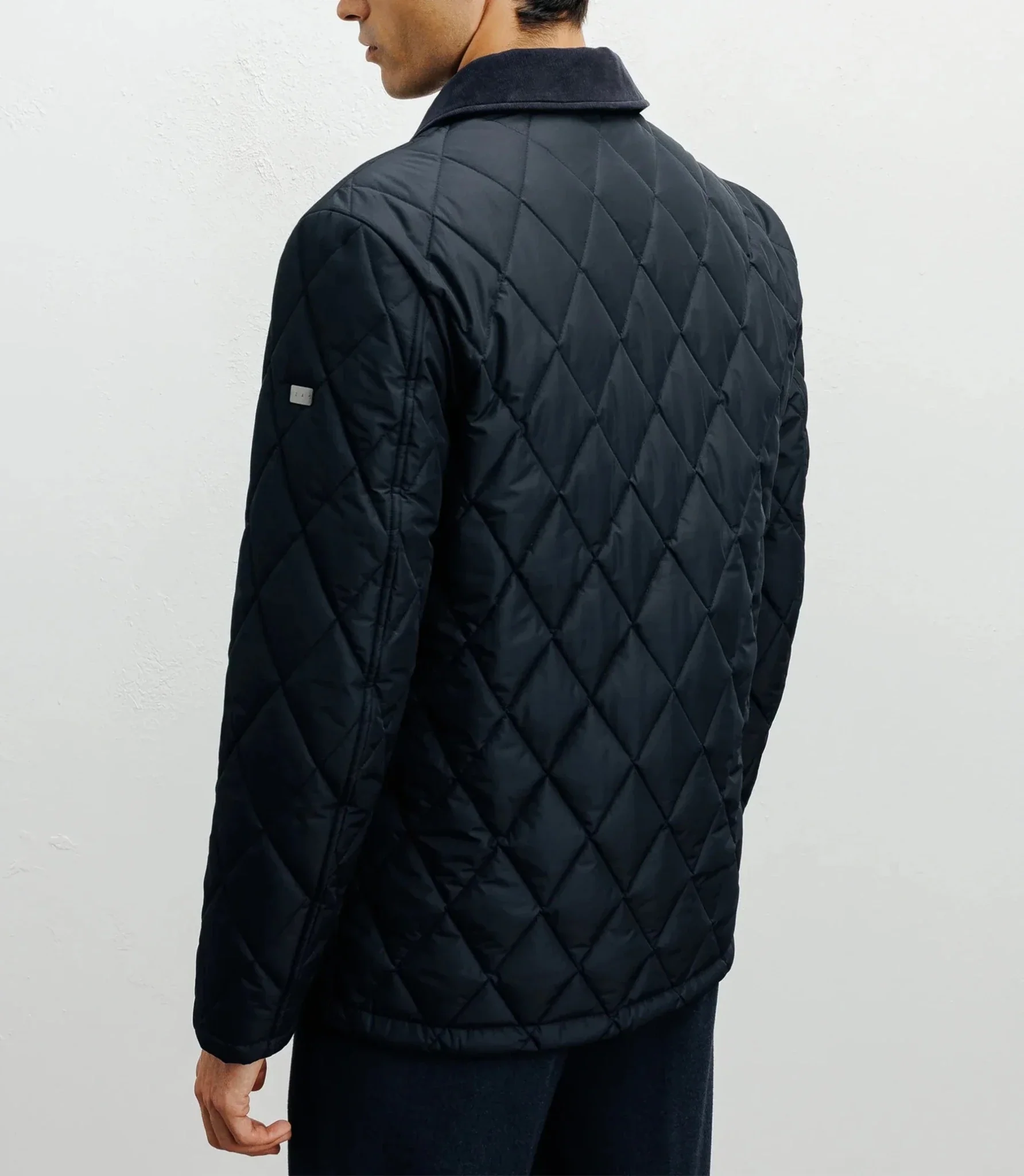 Blouson col chemise marine - Image 4