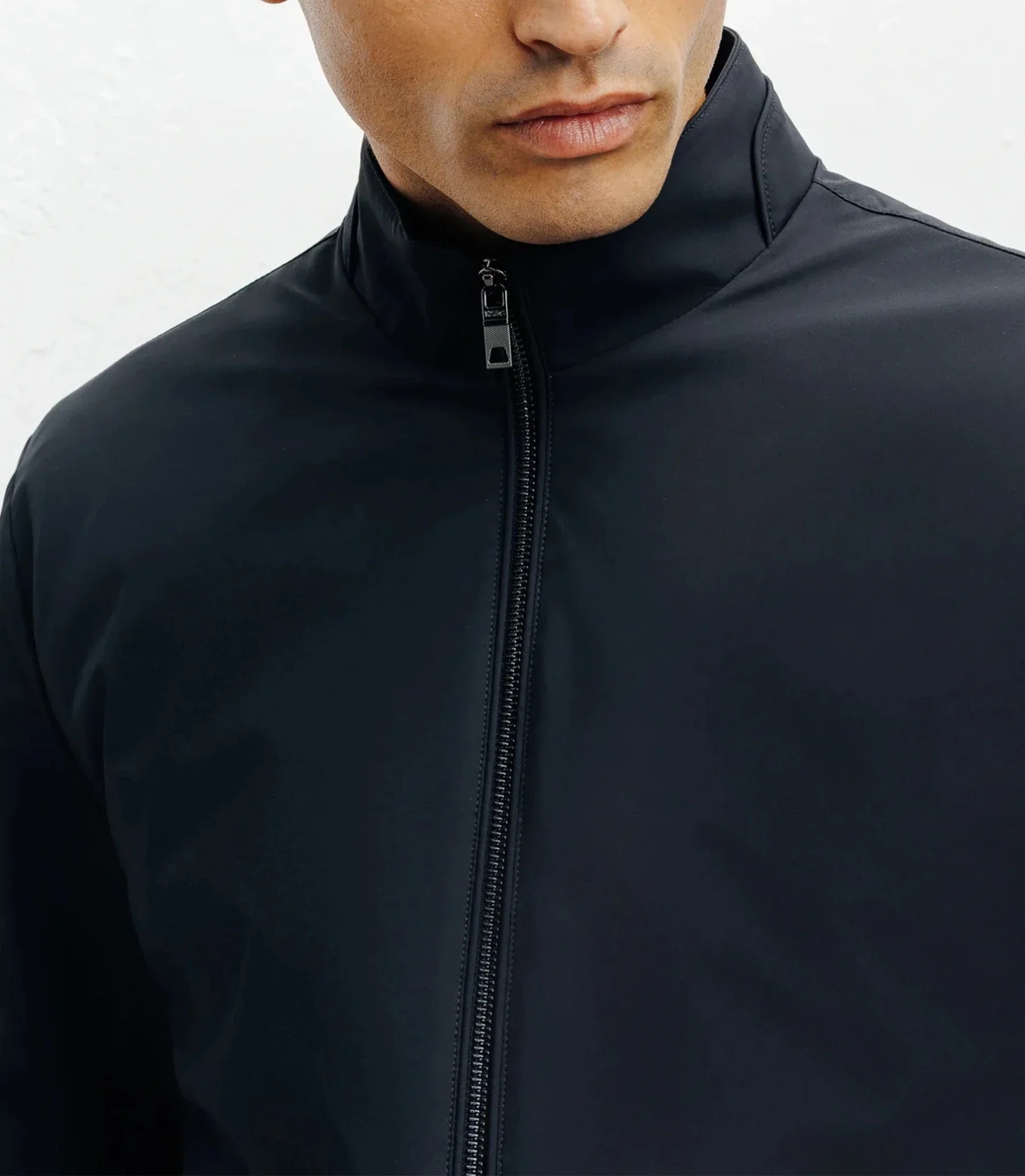 Blouson col chemise marine - Image 2