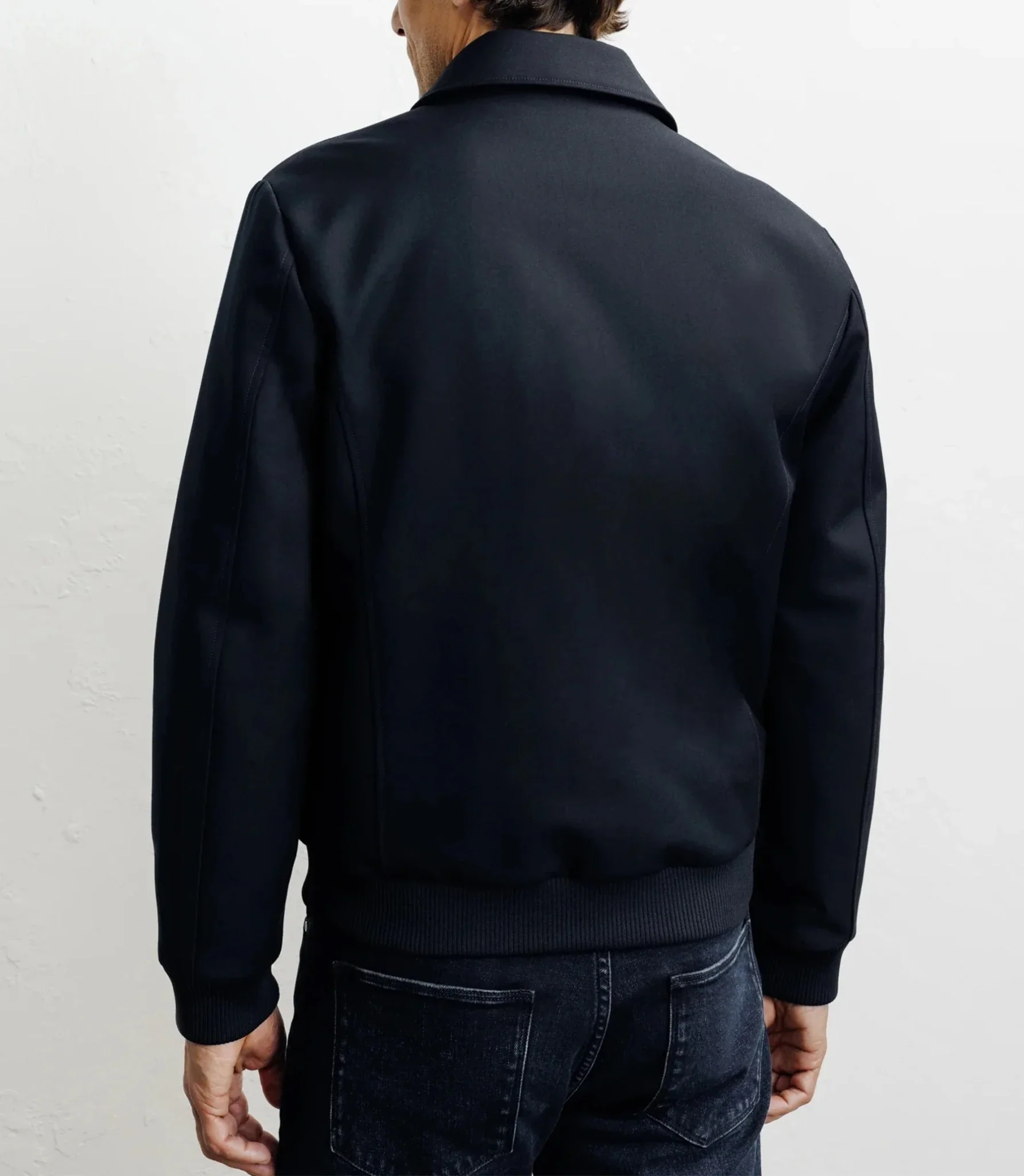 Blouson col chemise marine - Image 4