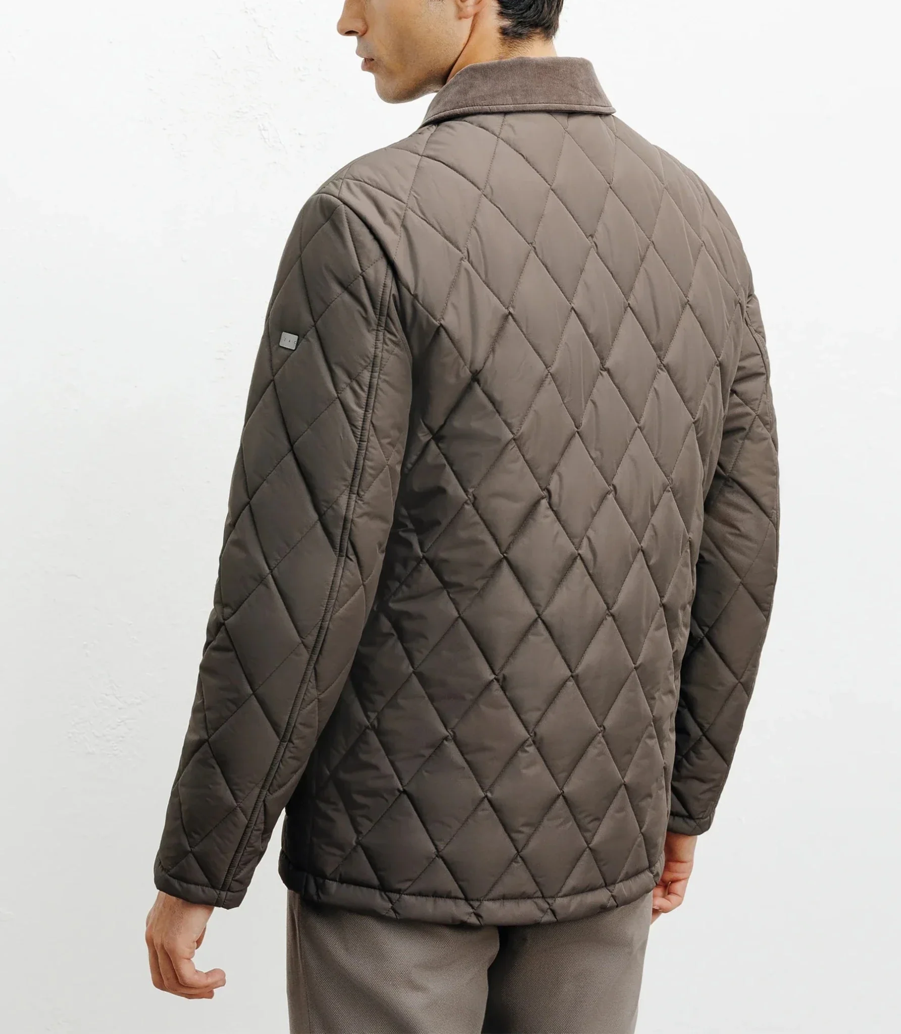 Blouson col chemise taupe - Image 4