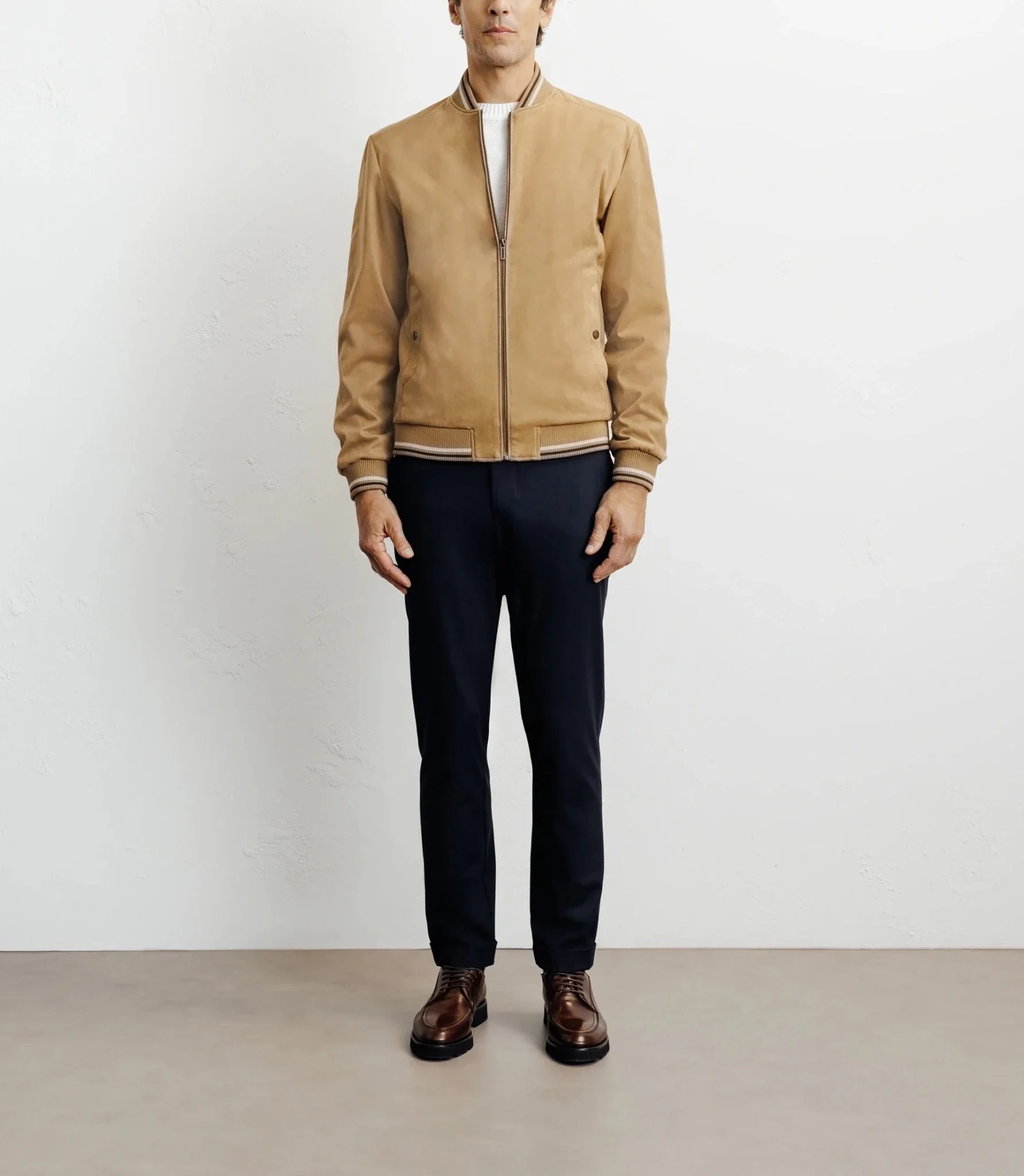 Blouson col teddy camel - Image 3