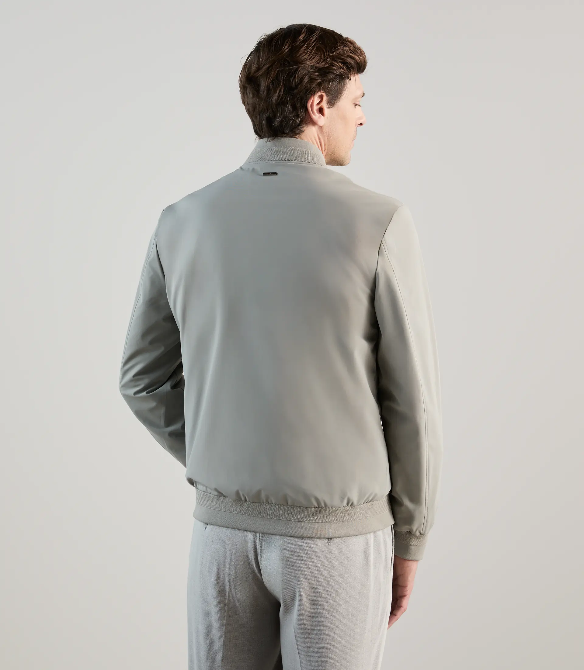 Blouson col teddy gris - Image 4