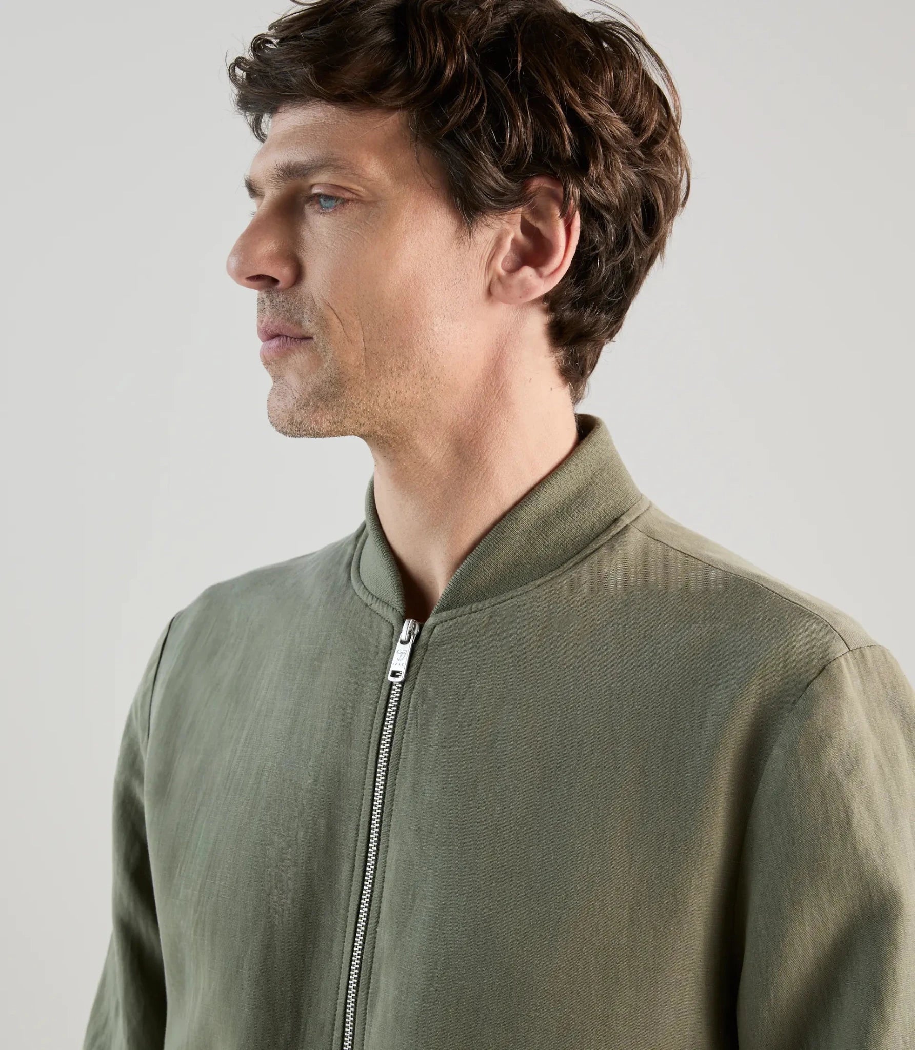 Blouson col teddy kaki - Image 2
