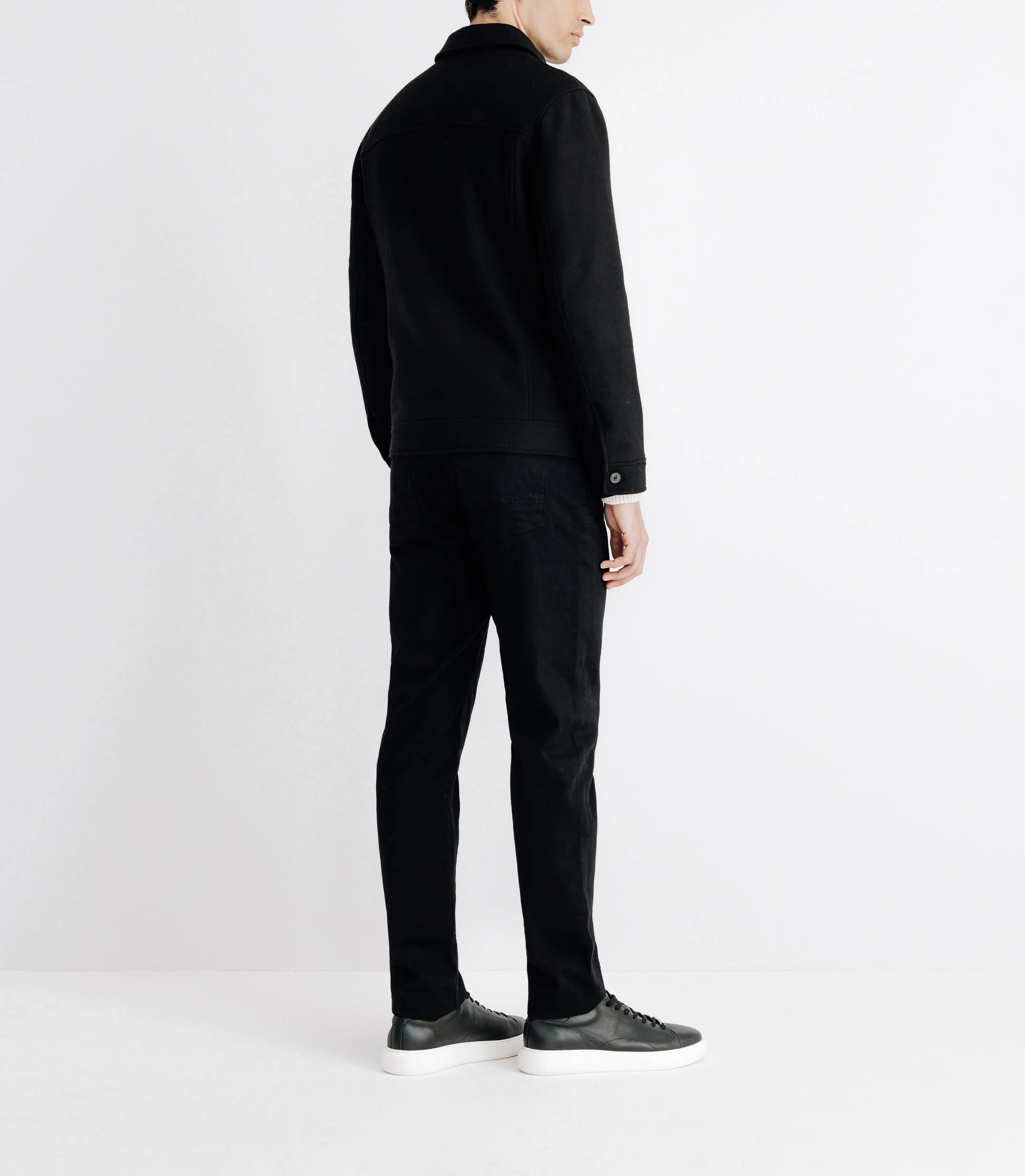 Blouson en laine noir - Image 4