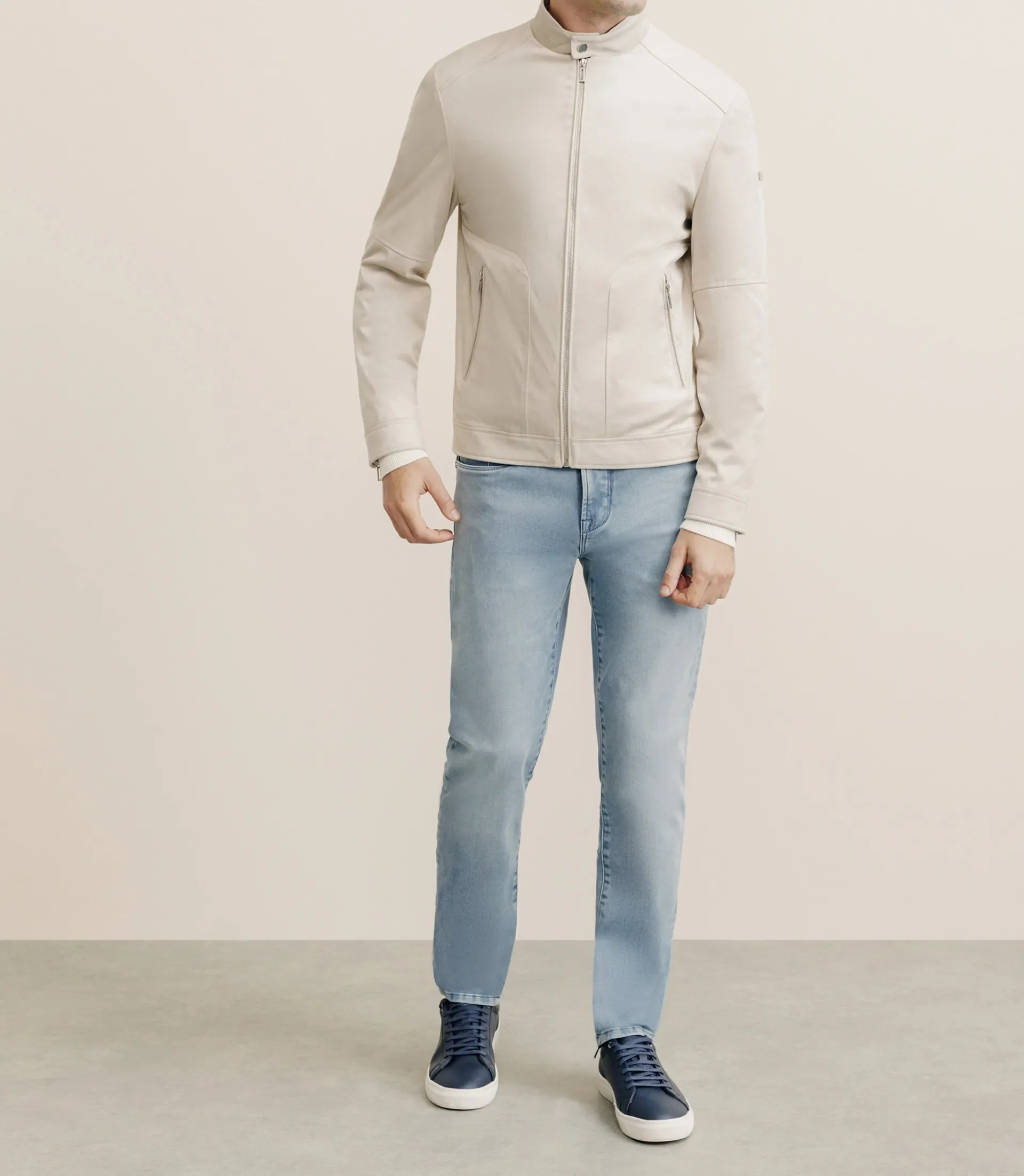 Blouson en suédine écru - Image 3