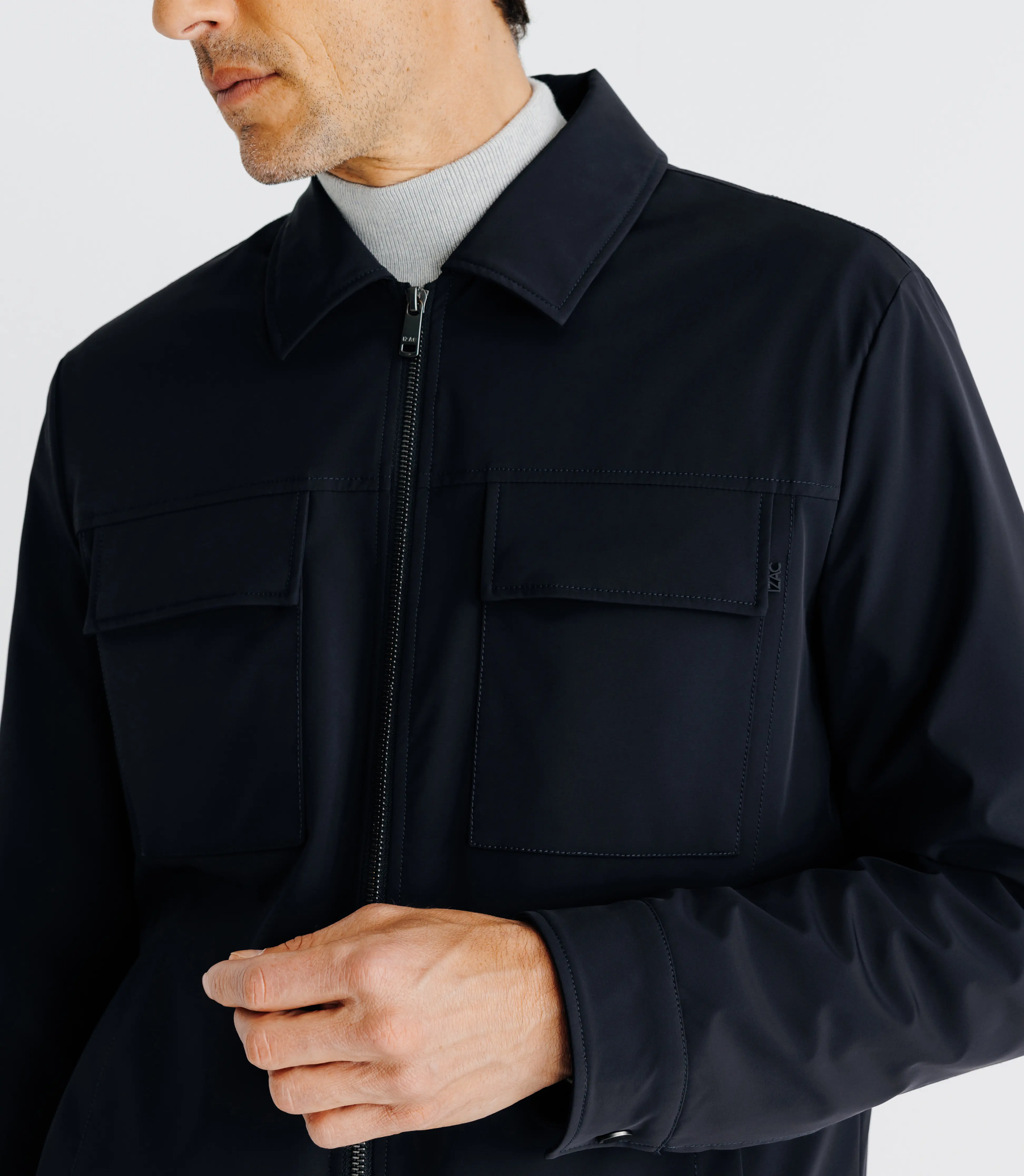 Blouson léger marine - Image 2