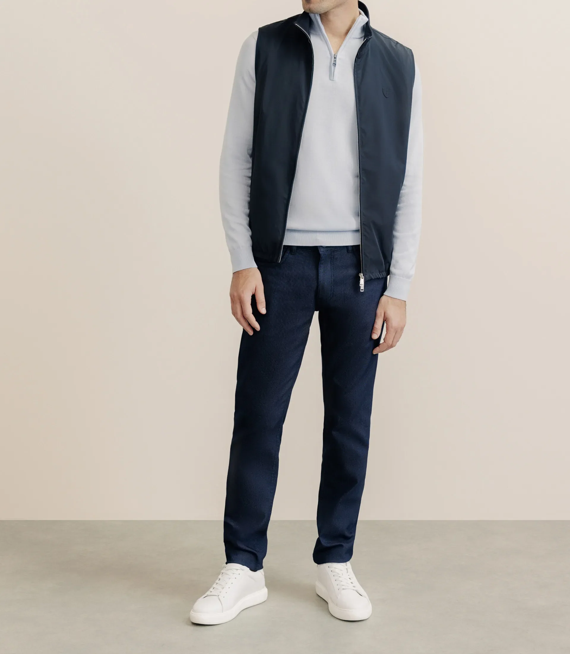 Blouson sans manche marine - Image 3