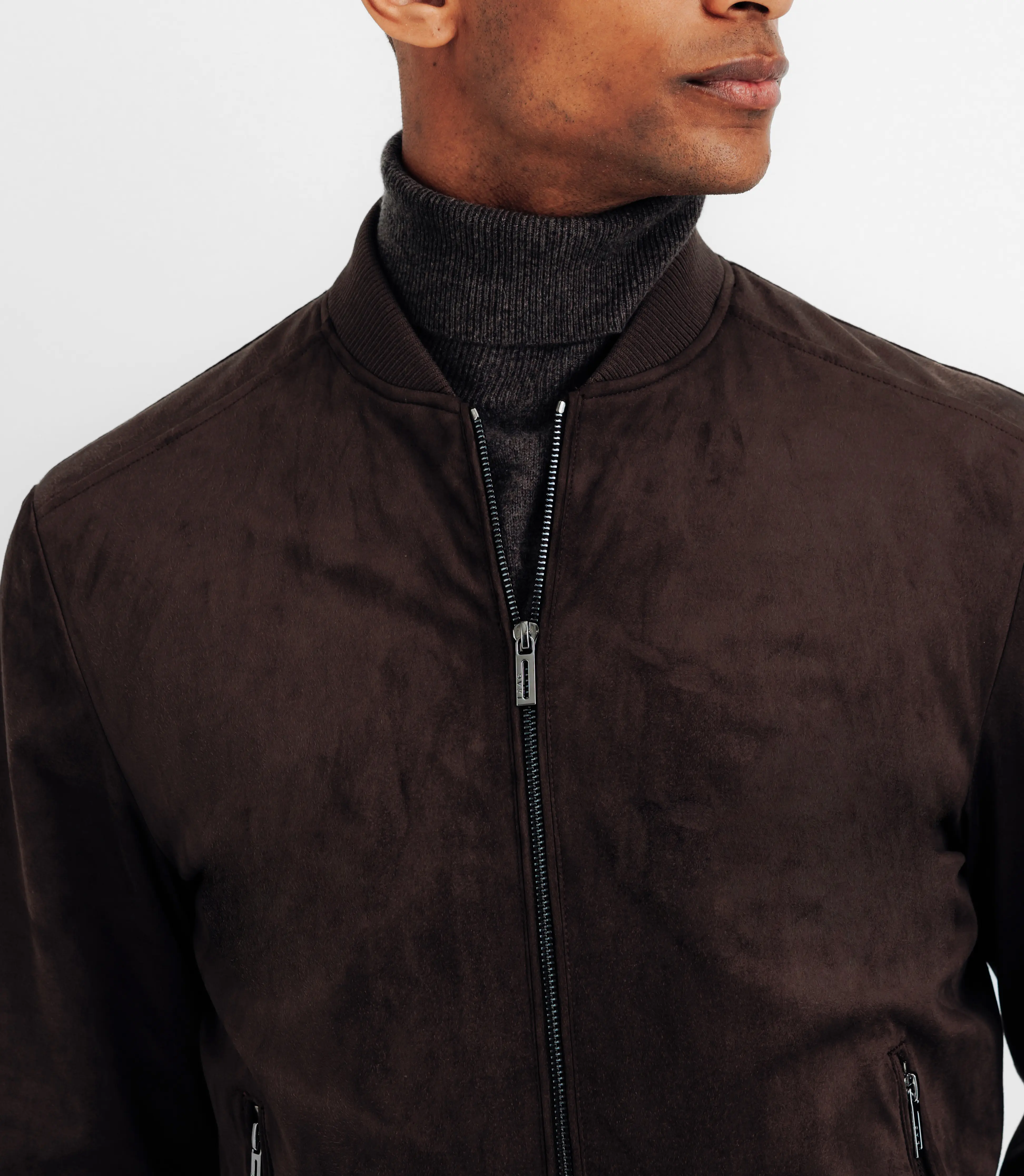 Blouson col teddy marron - Image 3