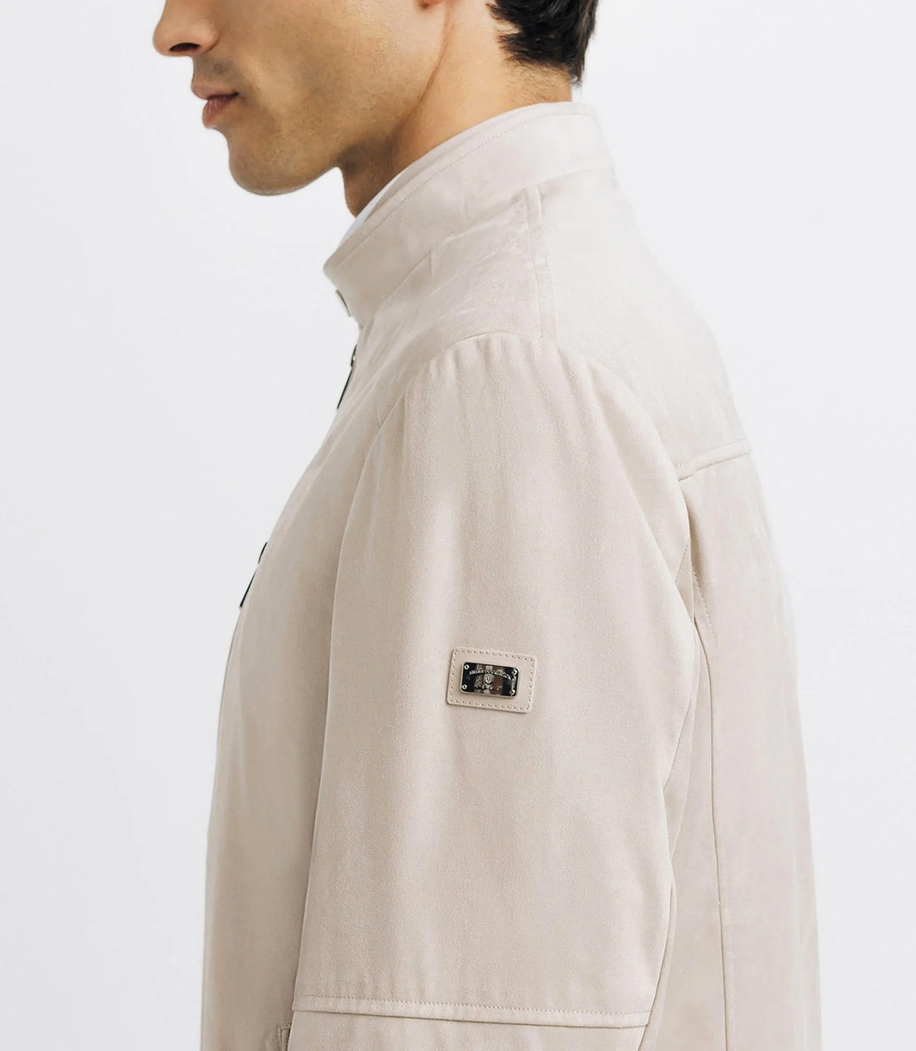 Blouson col montant écru - Image 2