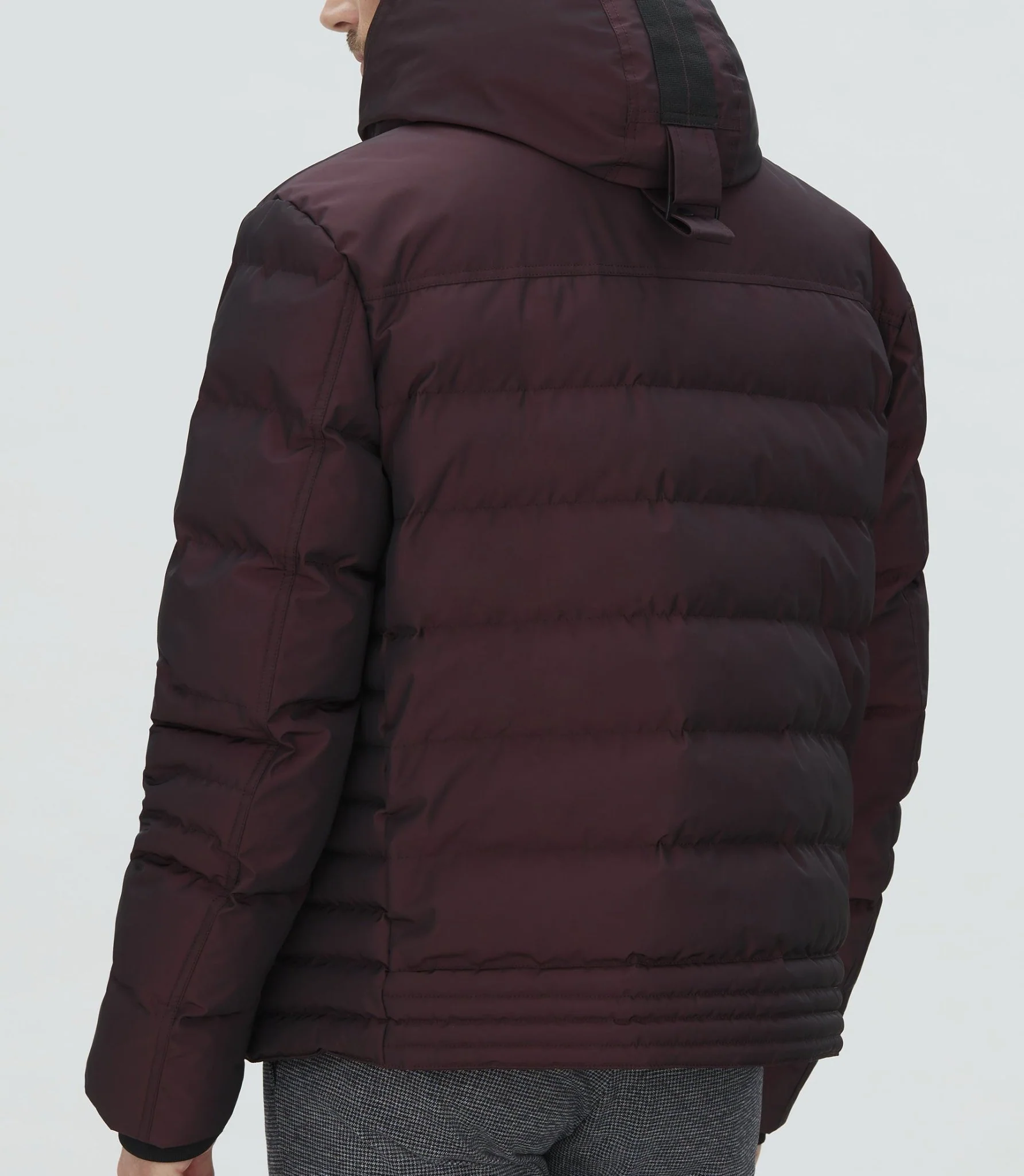 Blouson matelassé bordeaux "Tamis" - Image 3
