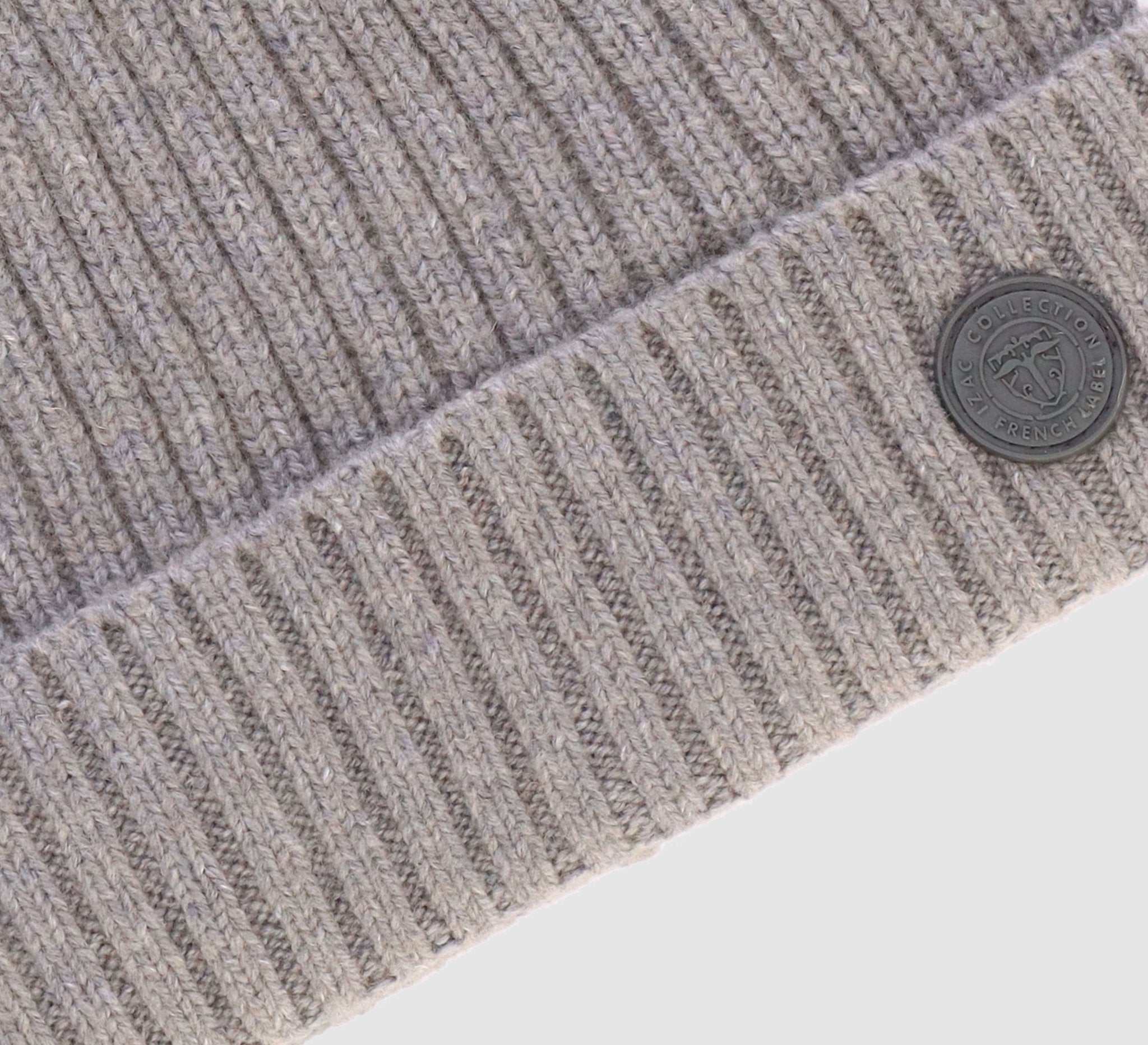 Bonnet en maille gris chiné YATCH - Image 2