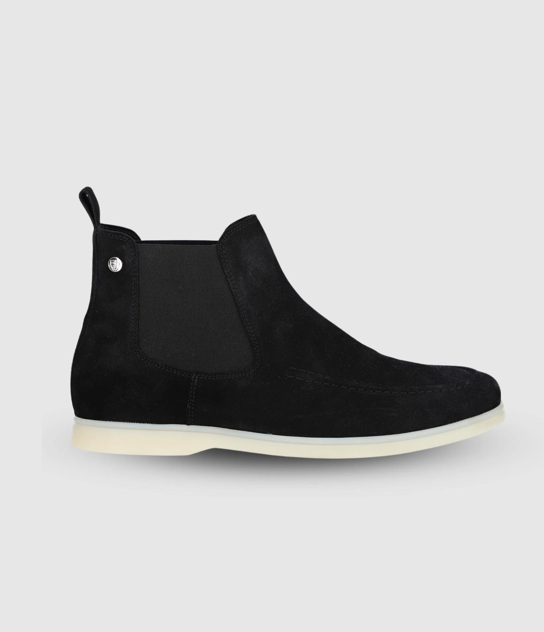 Bottines élastiques en suede noir OMAHA - Image 2
