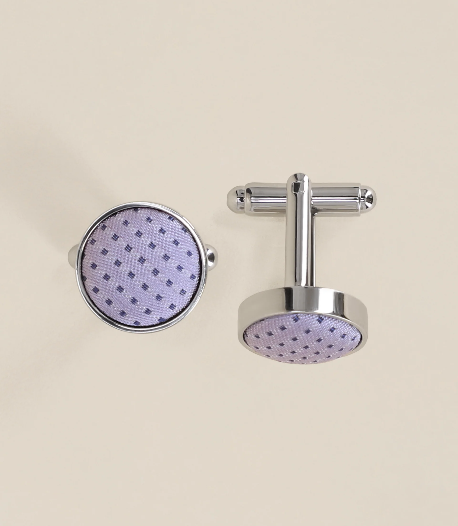 Boutons de manchette parme