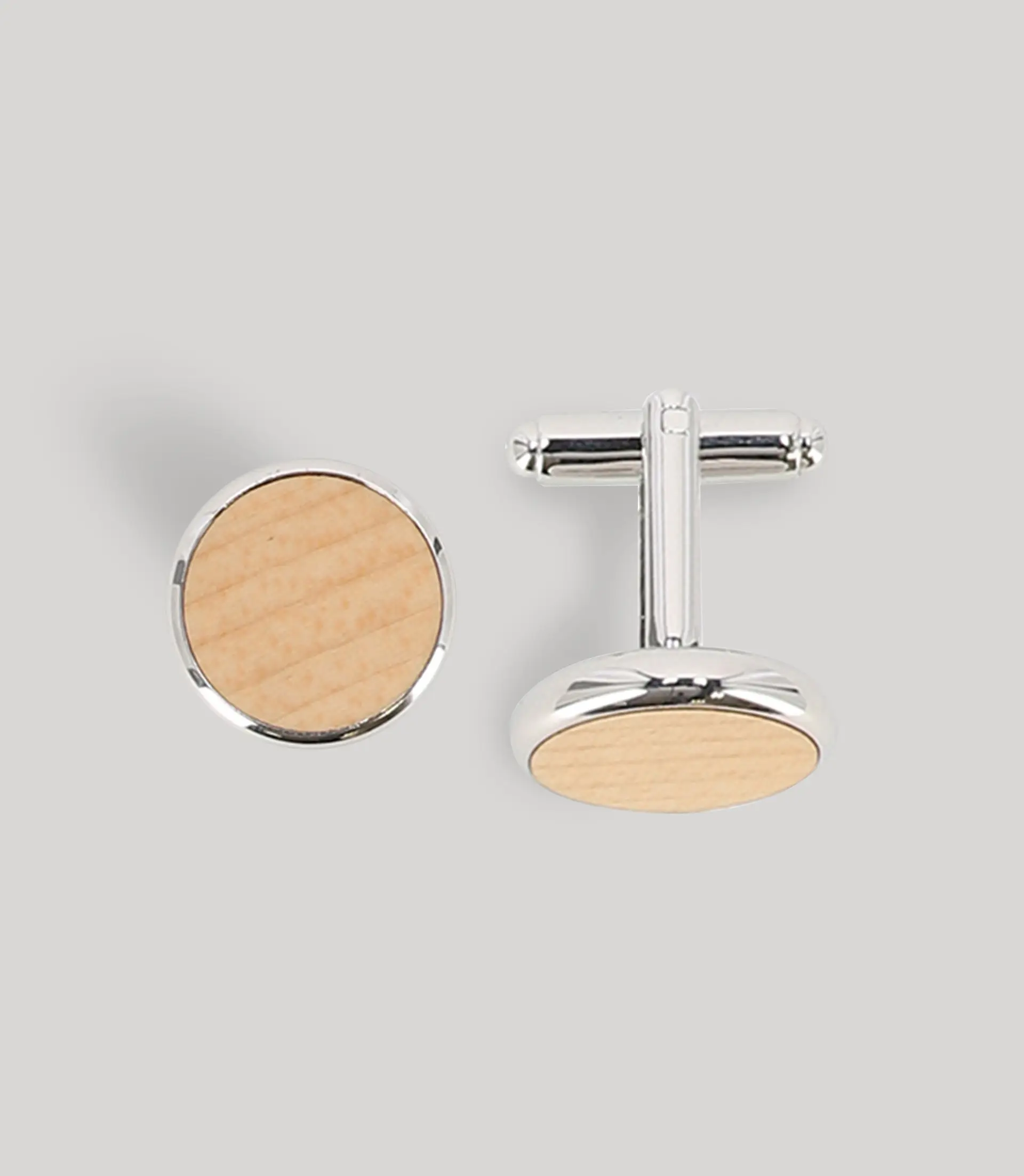 Boutons de manchette beige - Image 2