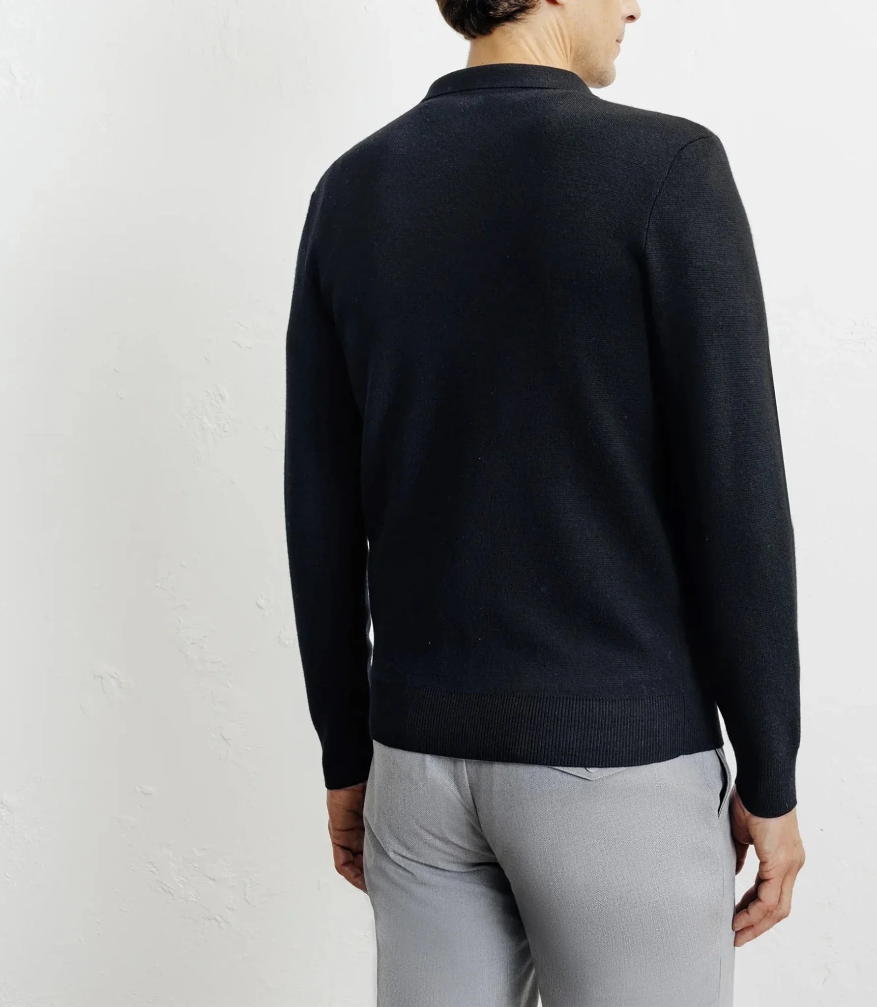 Cardigan surchemise en maille noir - Image 4