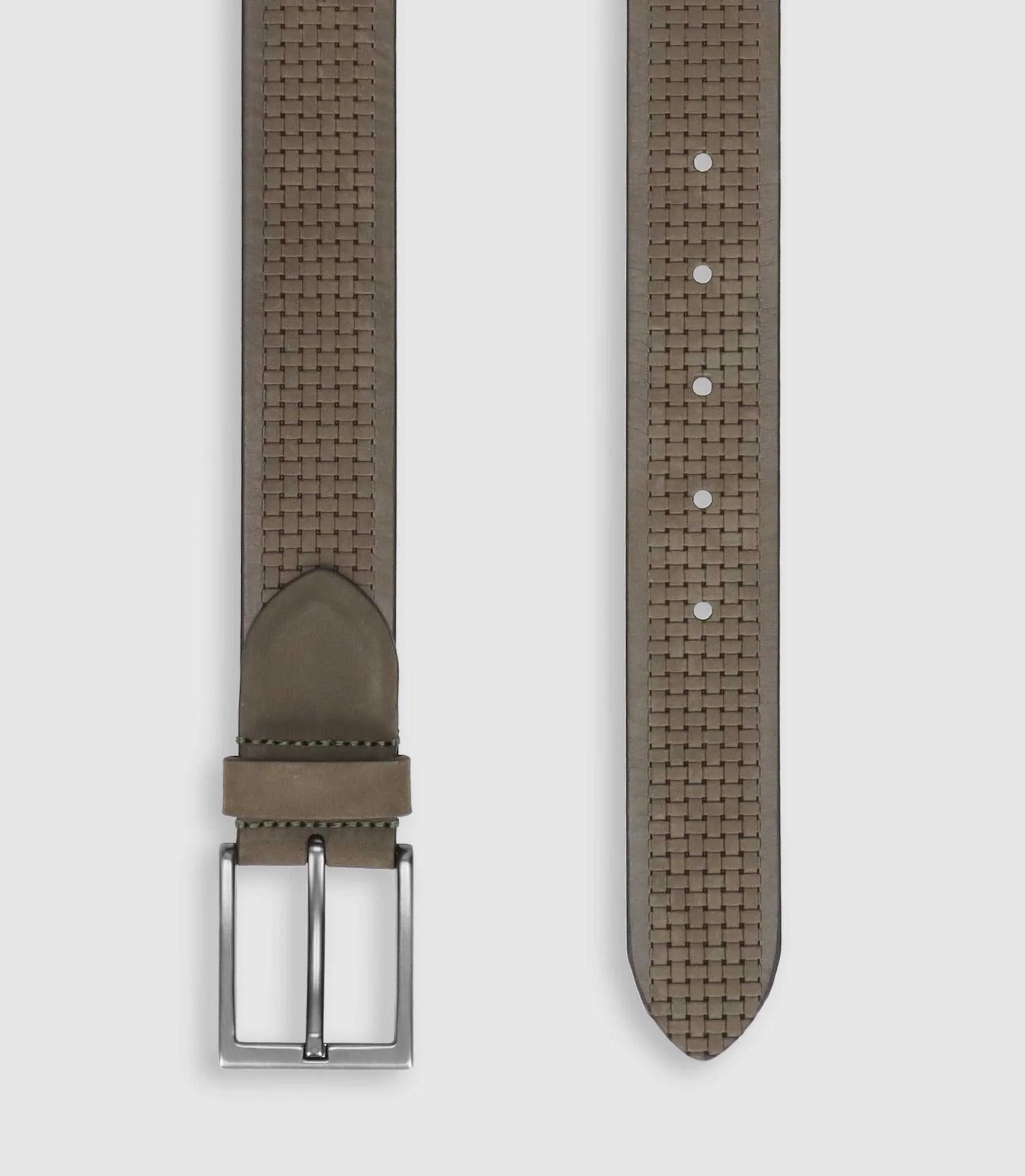 Ceinture 35mm en cuir kaki CRAIE - Image 2