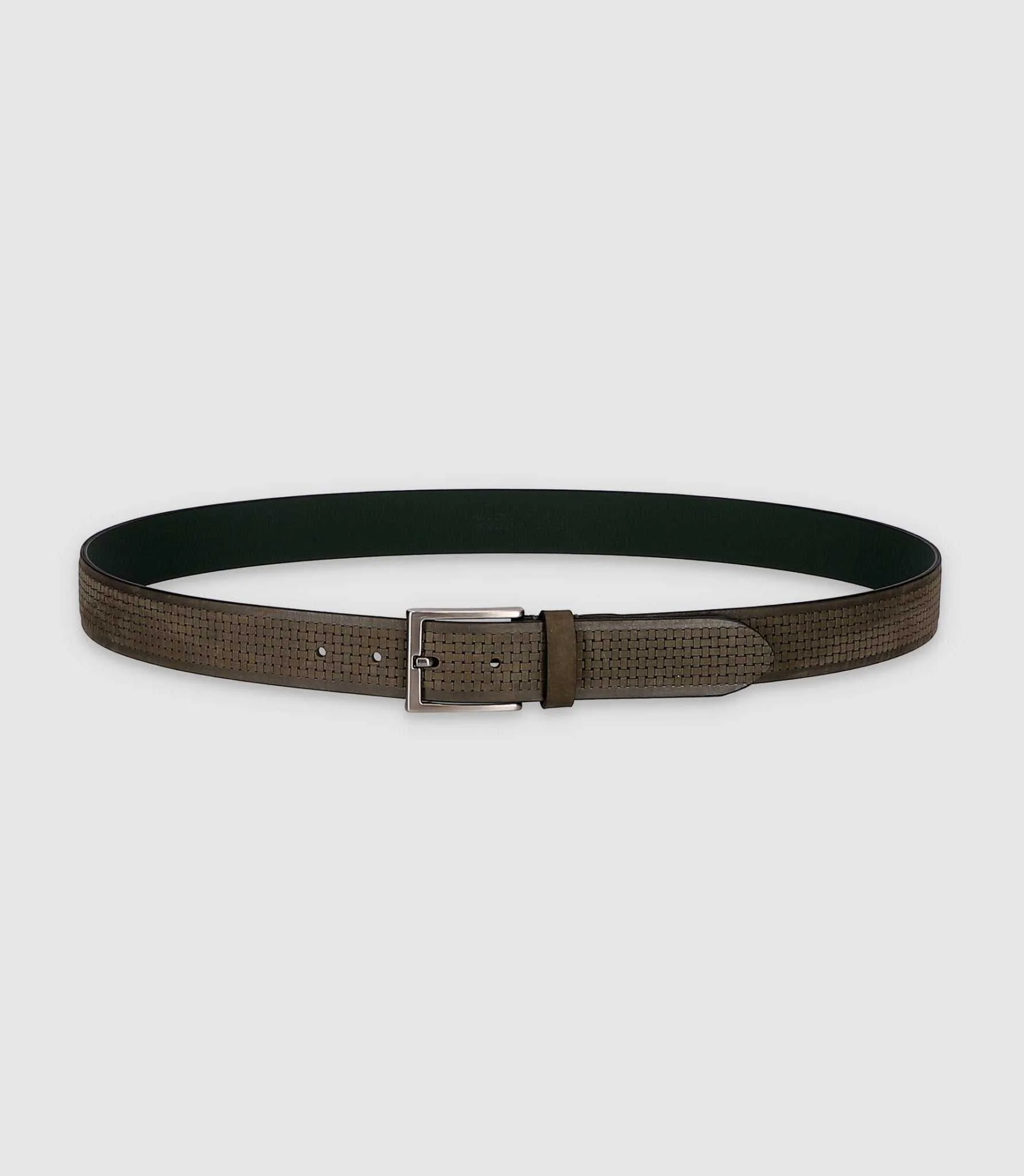 Ceinture 35mm en cuir kaki CRAIE - Image 3