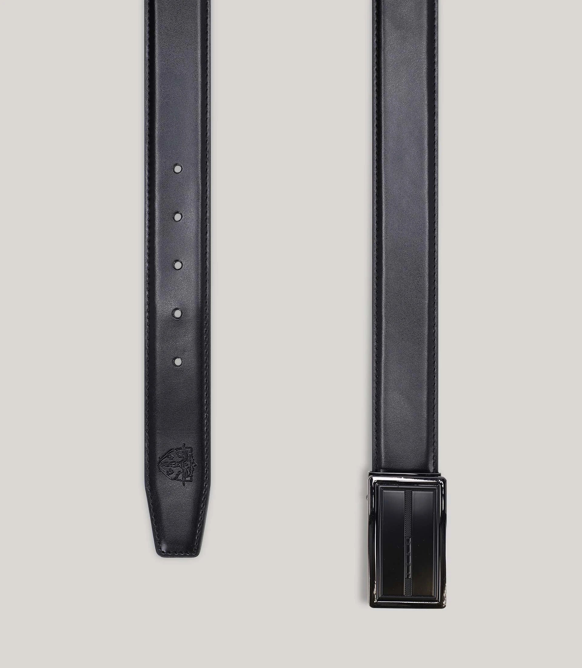 Ceinture réversible noir et marron - Image 3