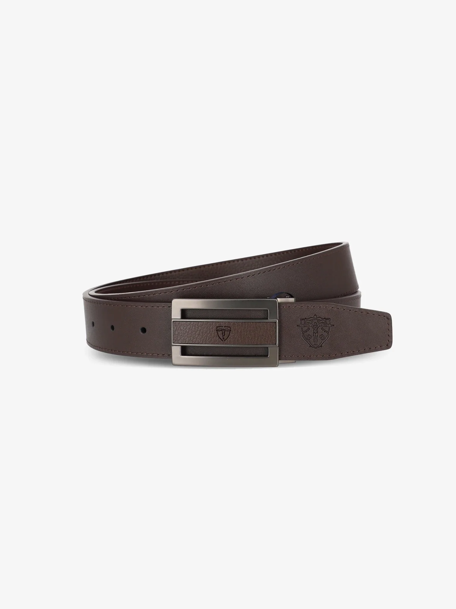 Ceinture réversible marron - Image 2