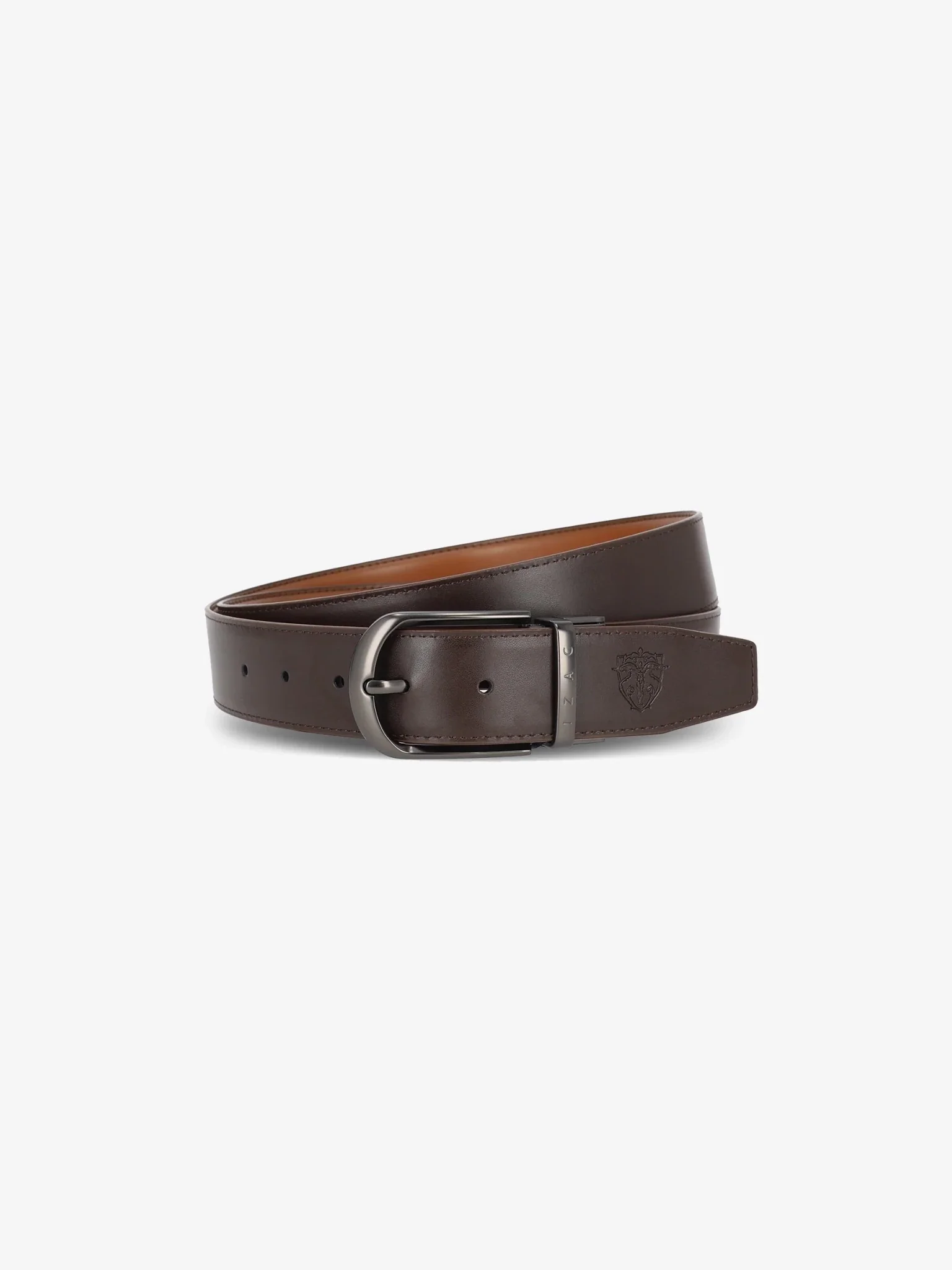 Ceinture réversible marron - Image 2