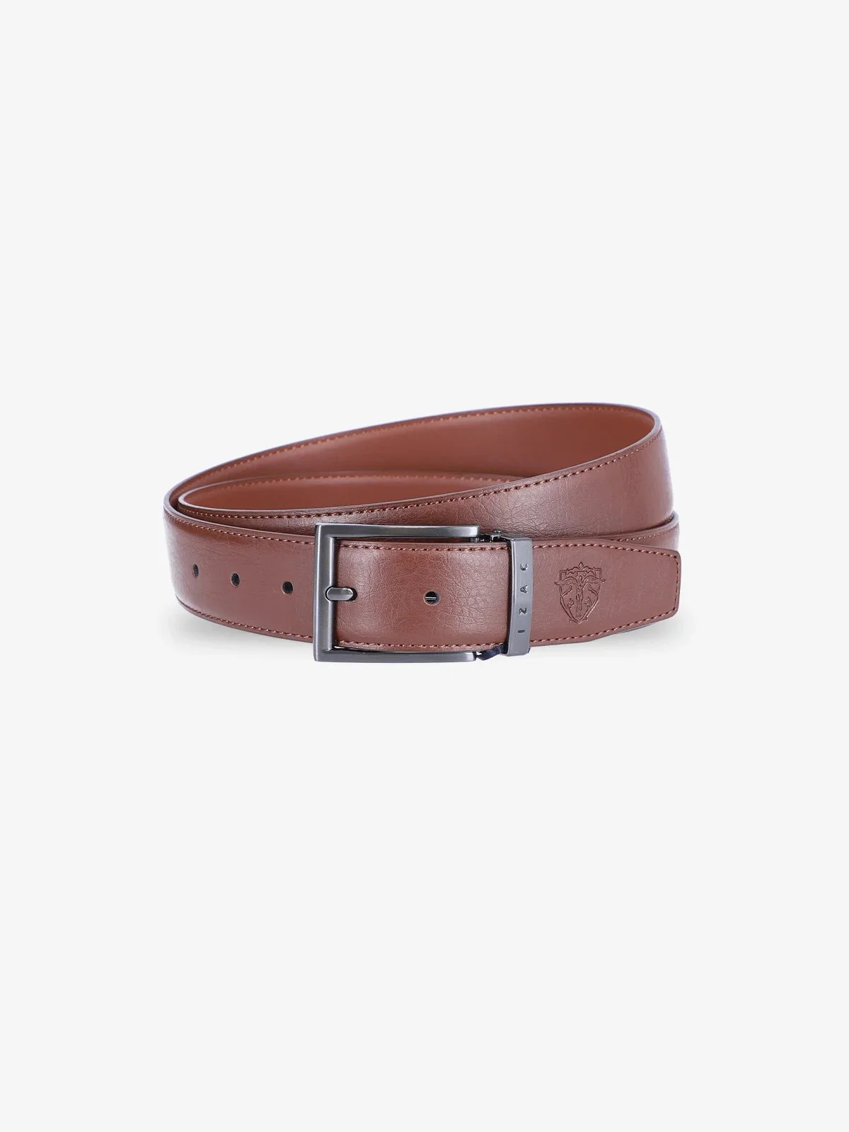 Ceinture réversible marron clair