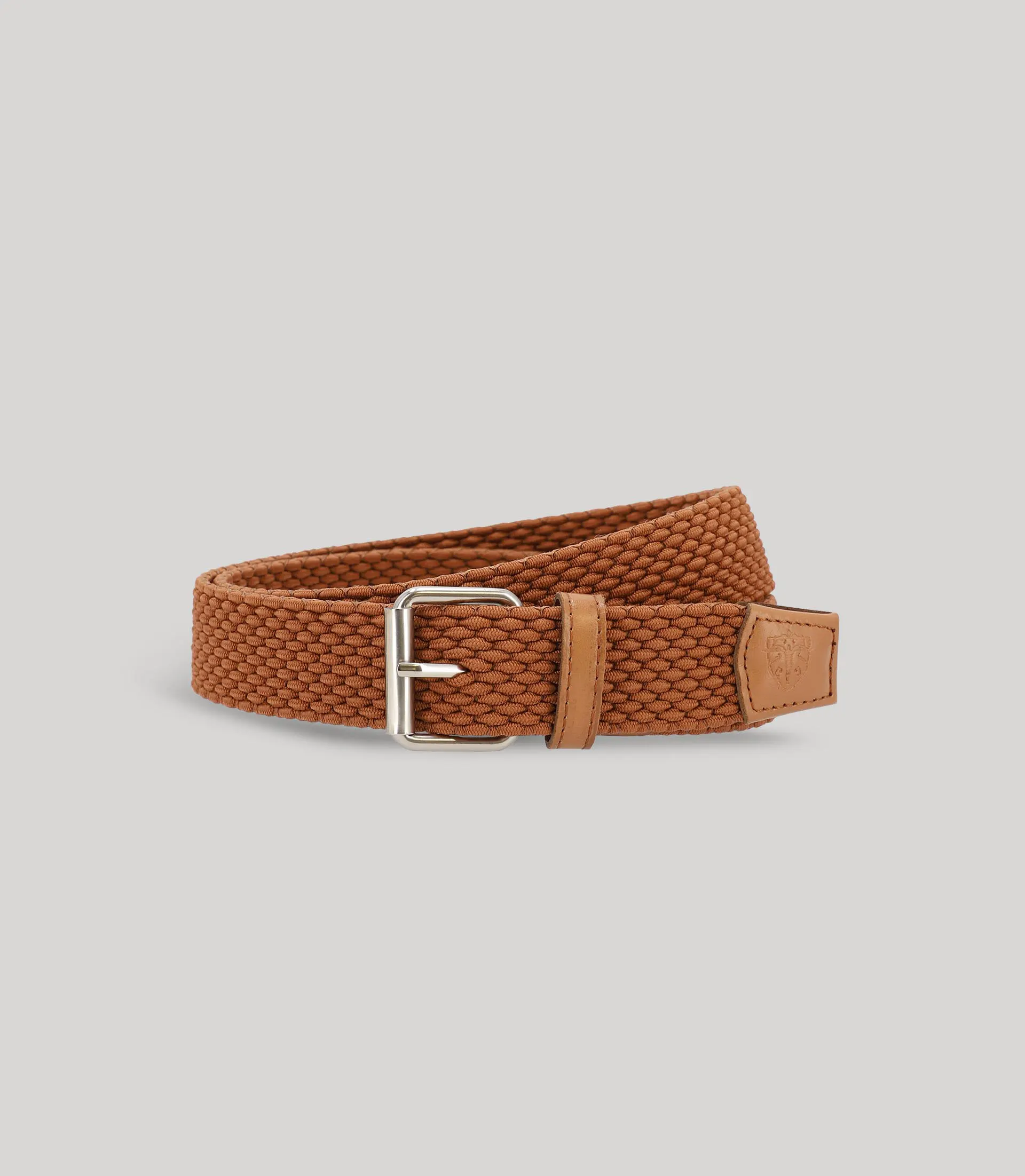 Ceinture tressée orange