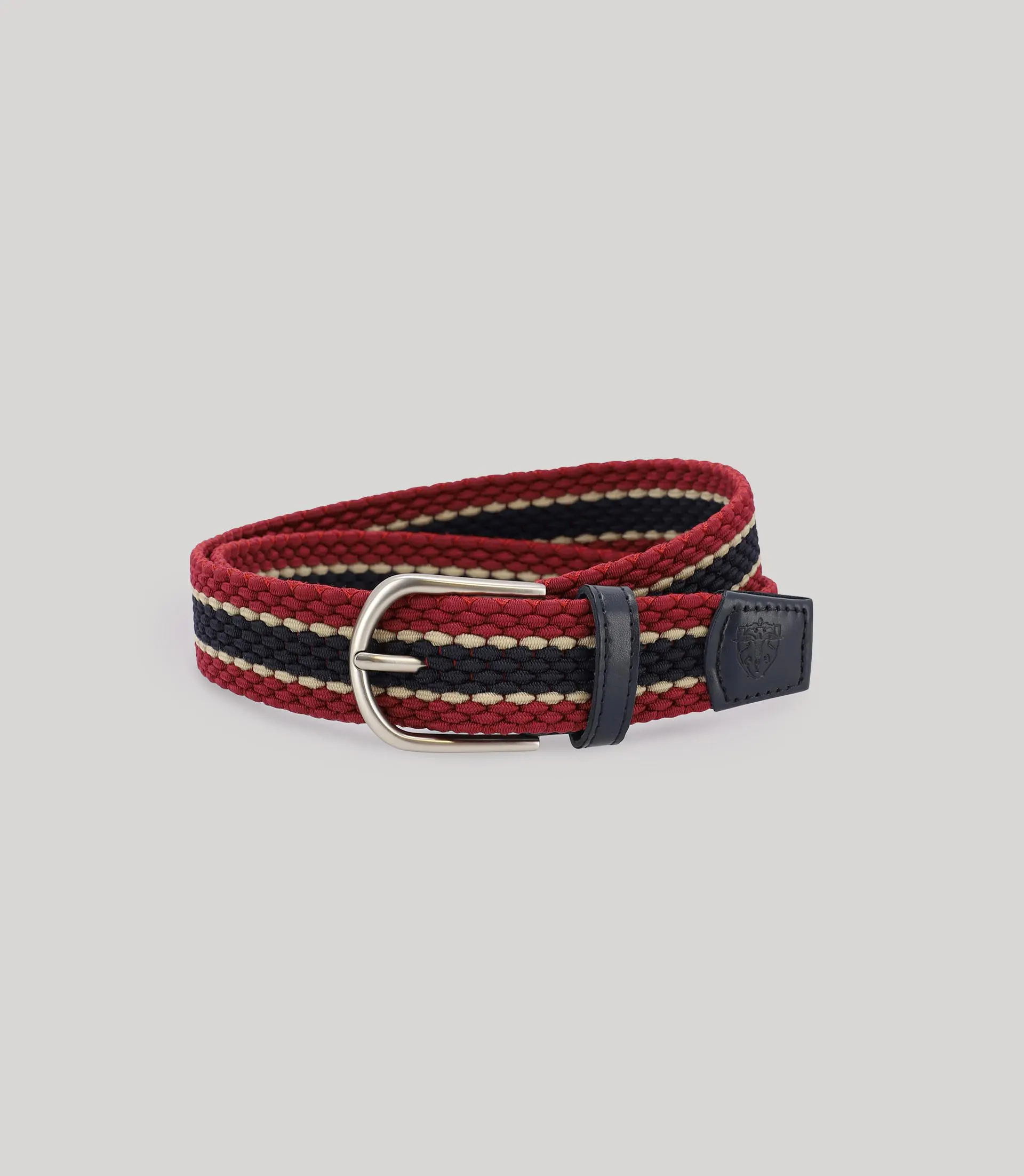 Ceinture tressée rouge