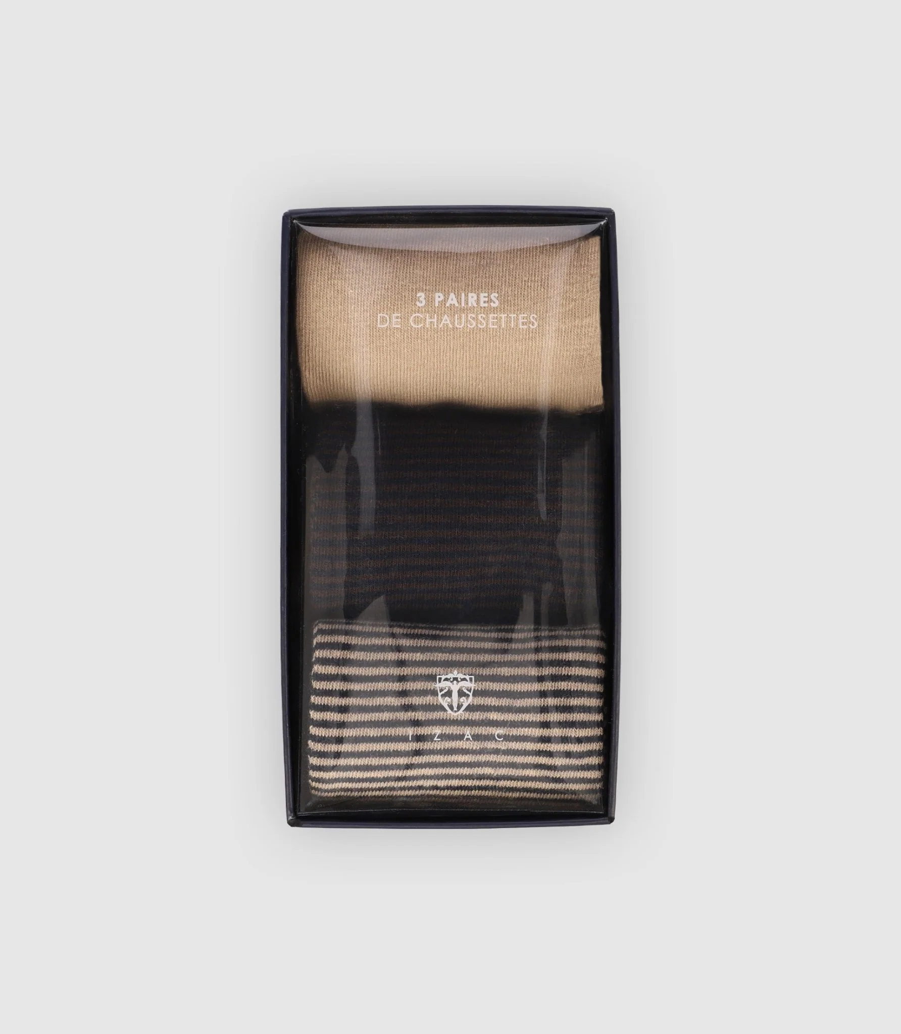 Chaussettes en pack beige