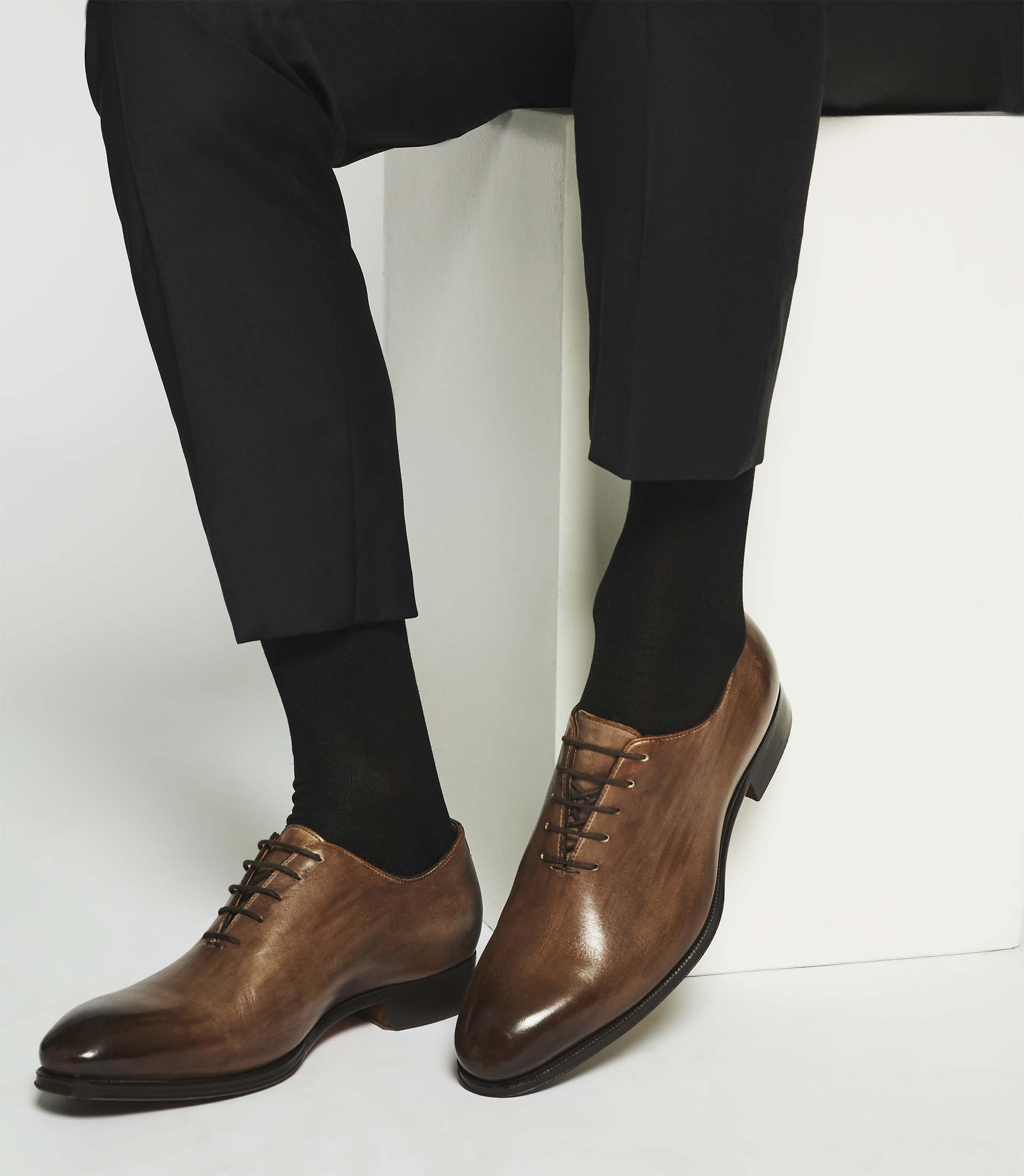 Richelieu en cuir marron corde EDMONDO