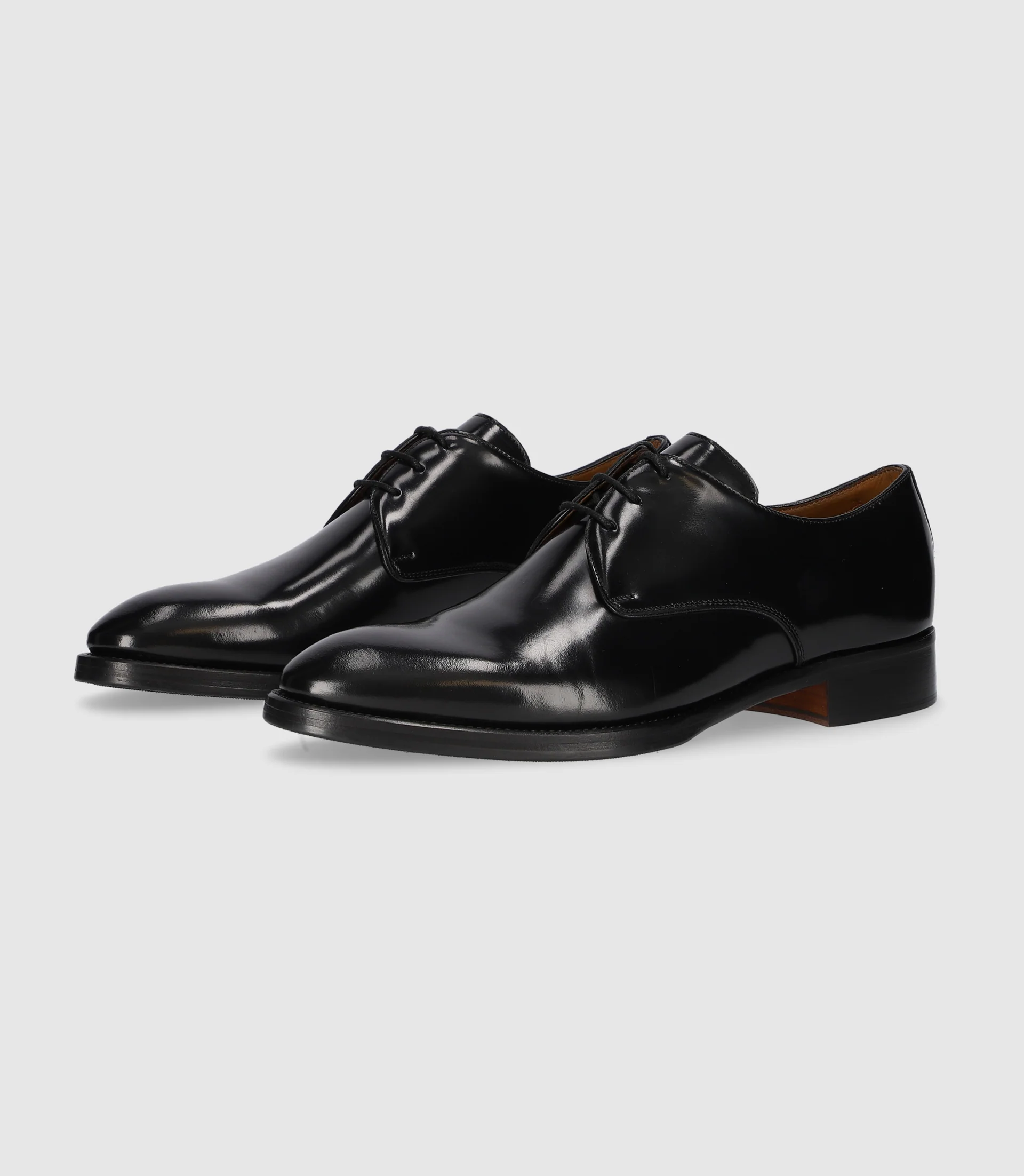 Derby couture en cuir noir ODILLE - Image 2