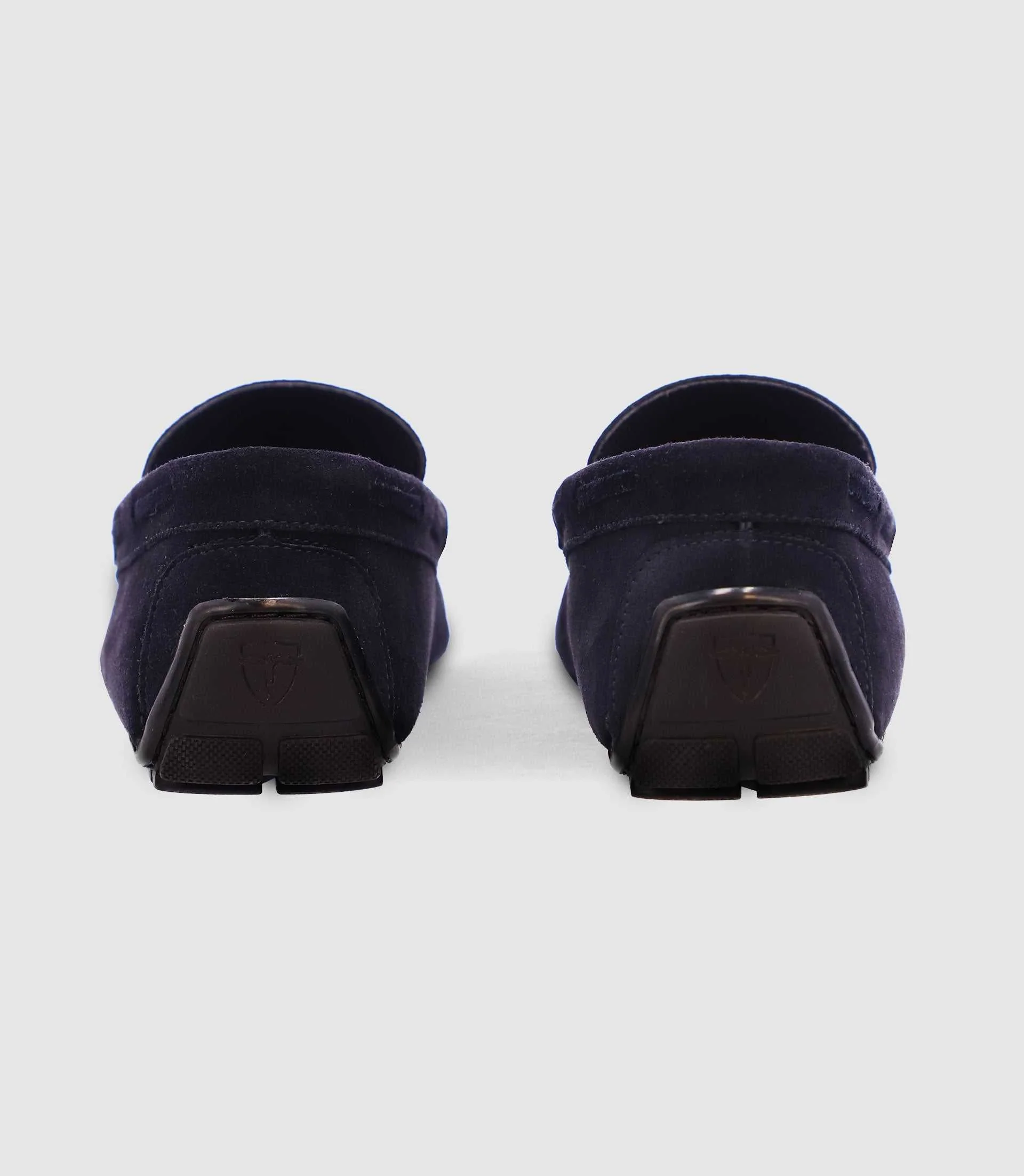 Chaussures bateau en daim marine - Image 3