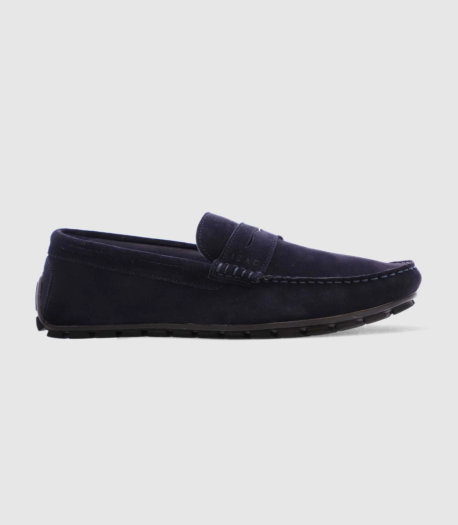 Chaussures bateau en daim marine - Image 4