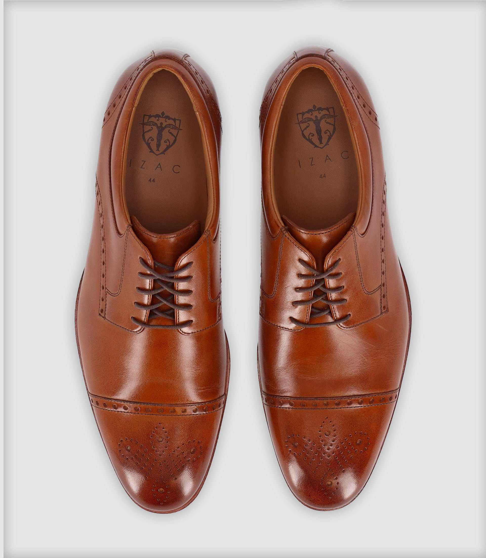 Chaussures derby en cuir marron - Image 3